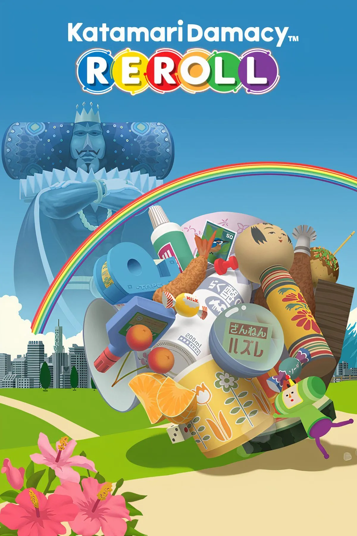 Game We Love Katamari REROLL với quả bóng Katamari đang lăn và hấp thụ các vật thể, mang đến niềm vui giải trí cho cả gia đình.
