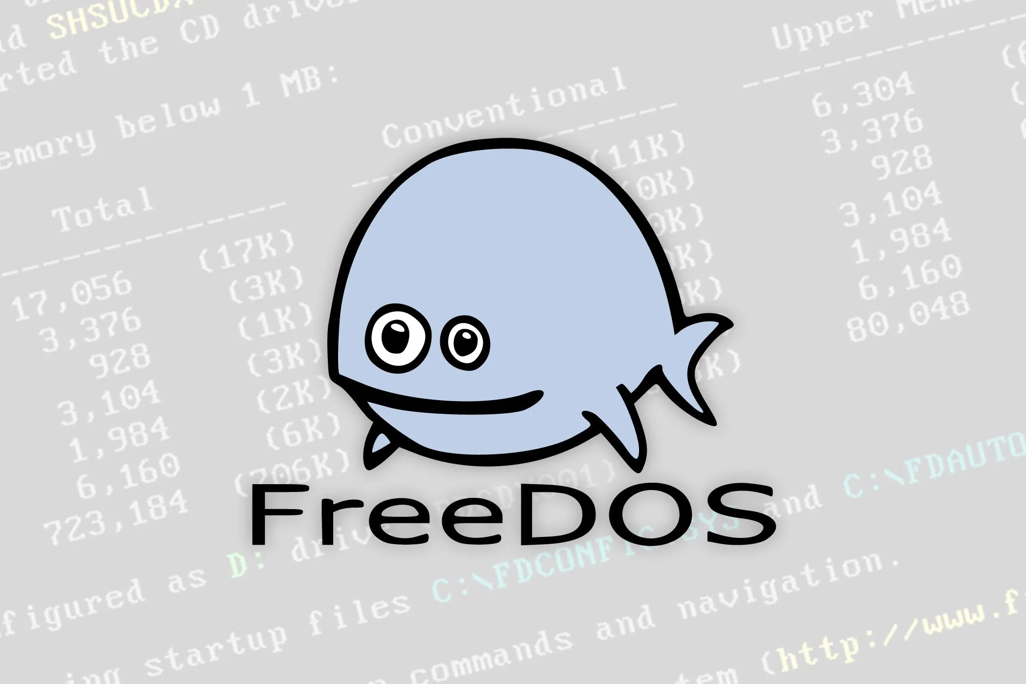 Giao diện dòng lệnh của FreeDOS 1.4, hệ điều hành miễn phí tương thích với các ứng dụng và game MS-DOS cũ