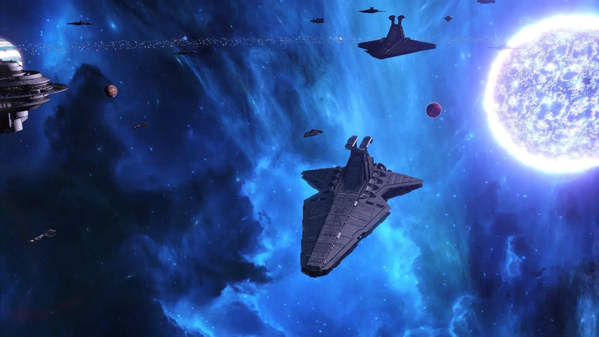 Giao diện game Stellaris được mod thành Star Wars
