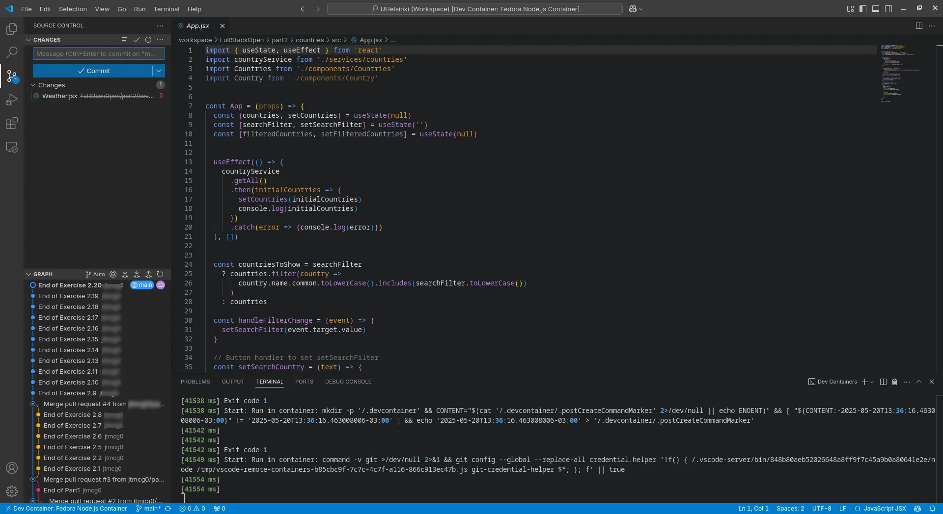 Giao diện Visual Studio Code hiển thị cây commit của Git, minh họa khả năng kiểm tra mã nguồn minh bạch trong phát triển phần mềm.
