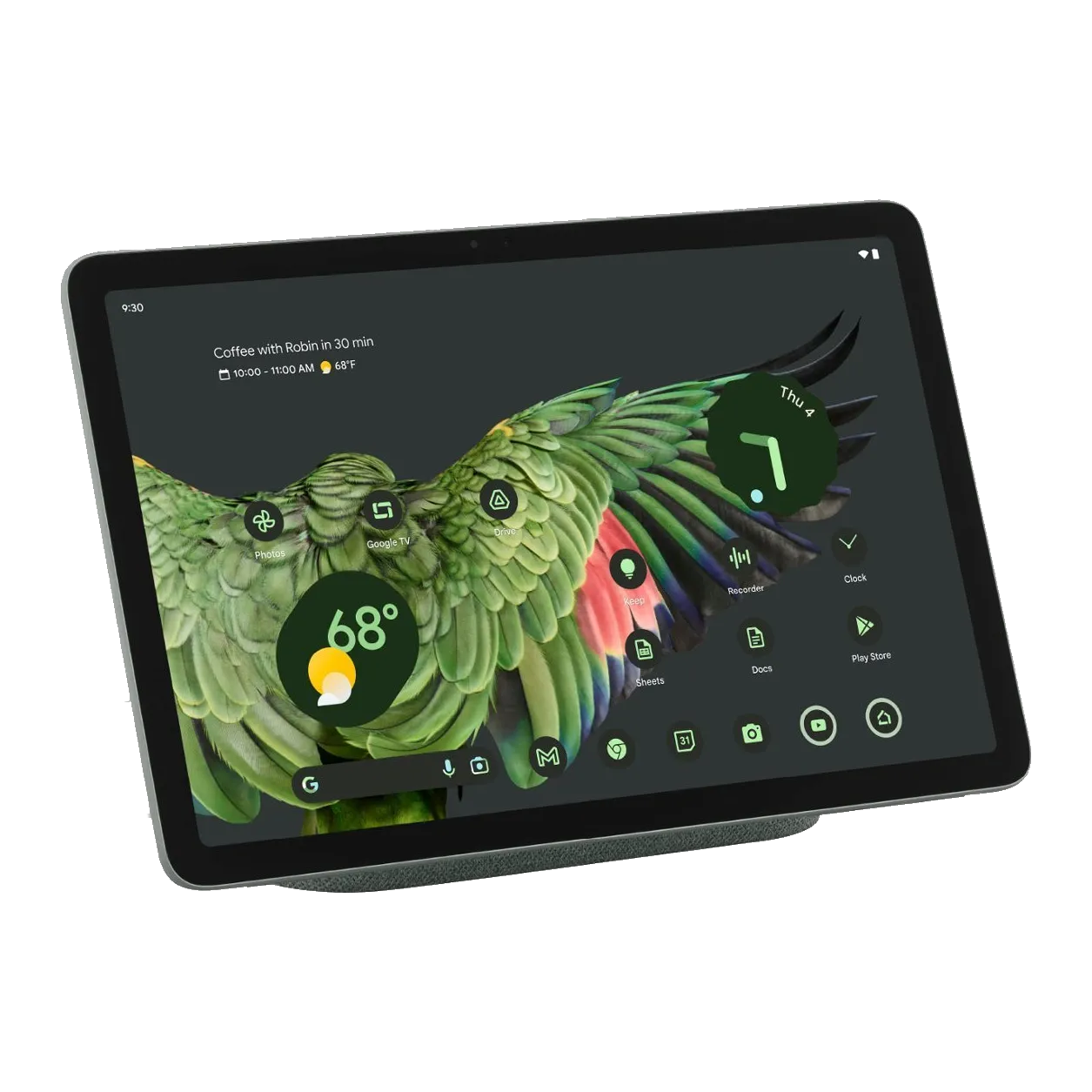 Google Pixel Tablet với thiết kế hiện đại, tích hợp sâu vào hệ sinh thái Google và chức năng hub nhà thông minh.