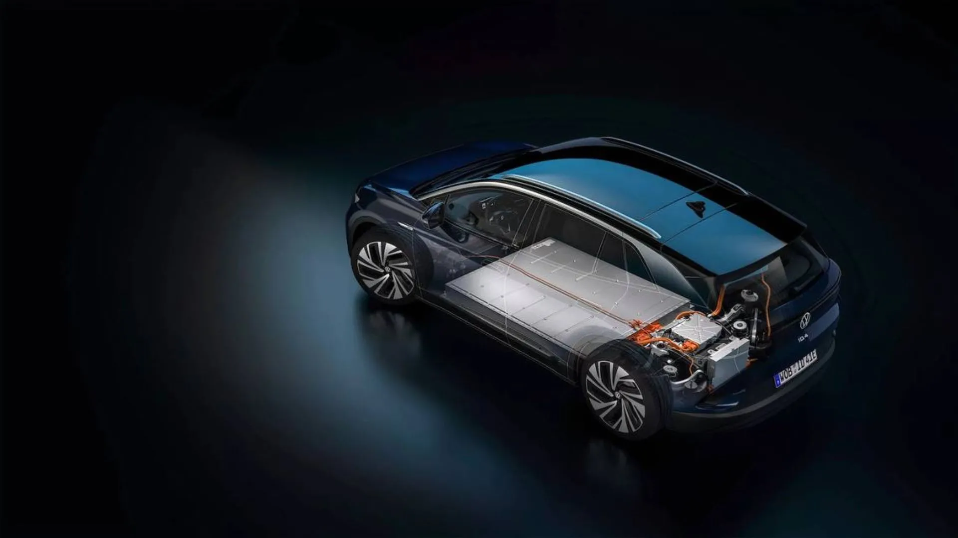 Hình ảnh chi tiết pin xe điện của Volkswagen, minh họa công nghệ năng lượng.