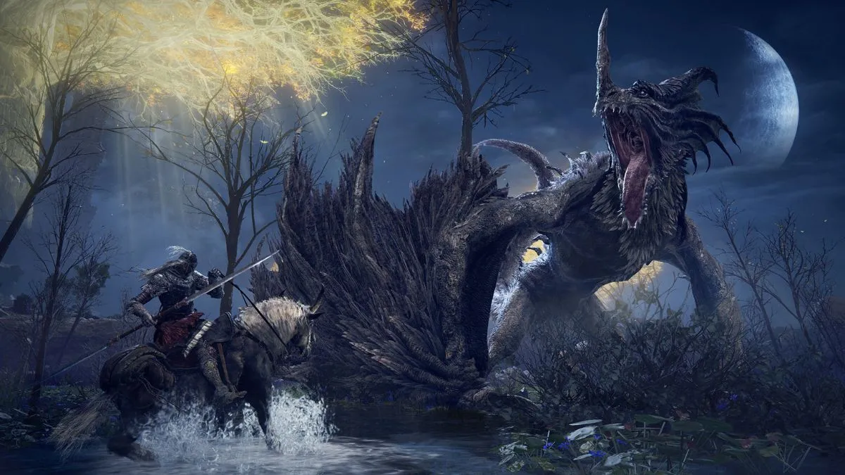 Hình ảnh game Elden Ring chiến đấu, minh họa hiệu năng mượt mà của SteamOS