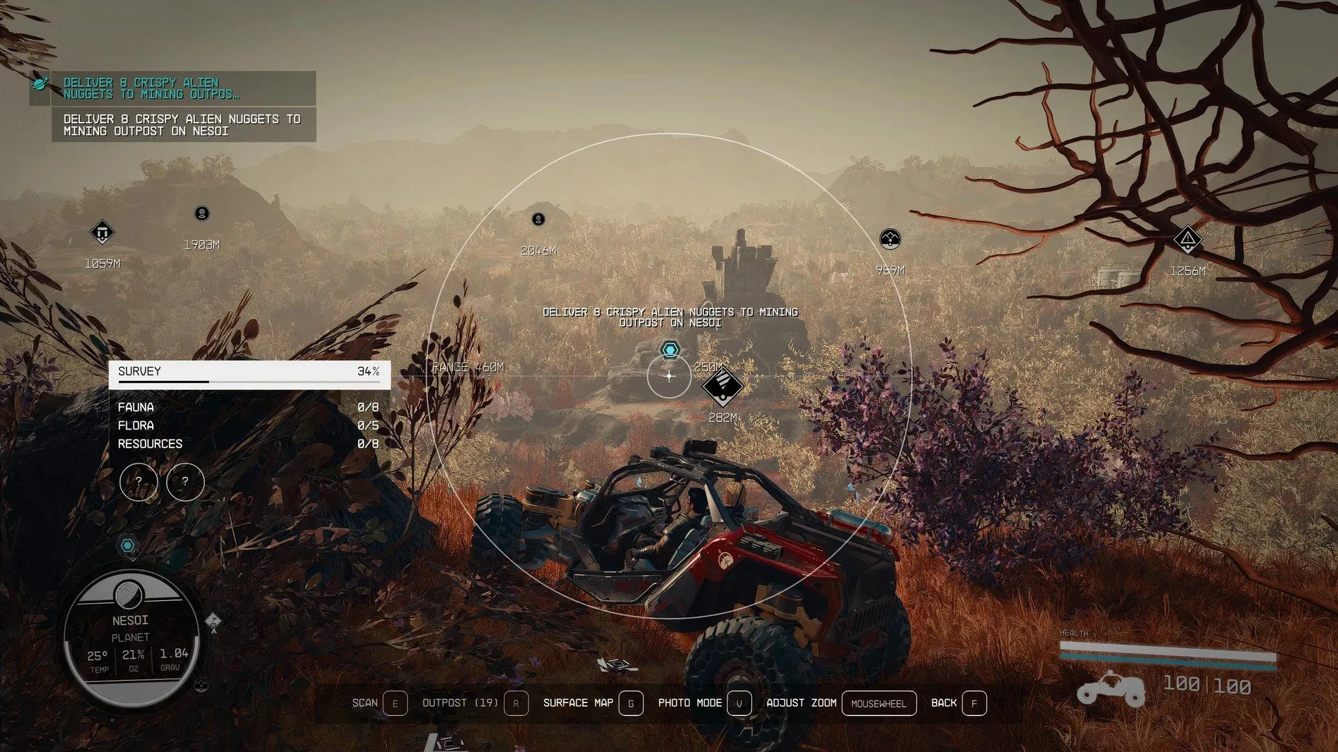 Hình ảnh gameplay Starfield minh họa khả năng hoạt động của mod Dark Universe Overtime