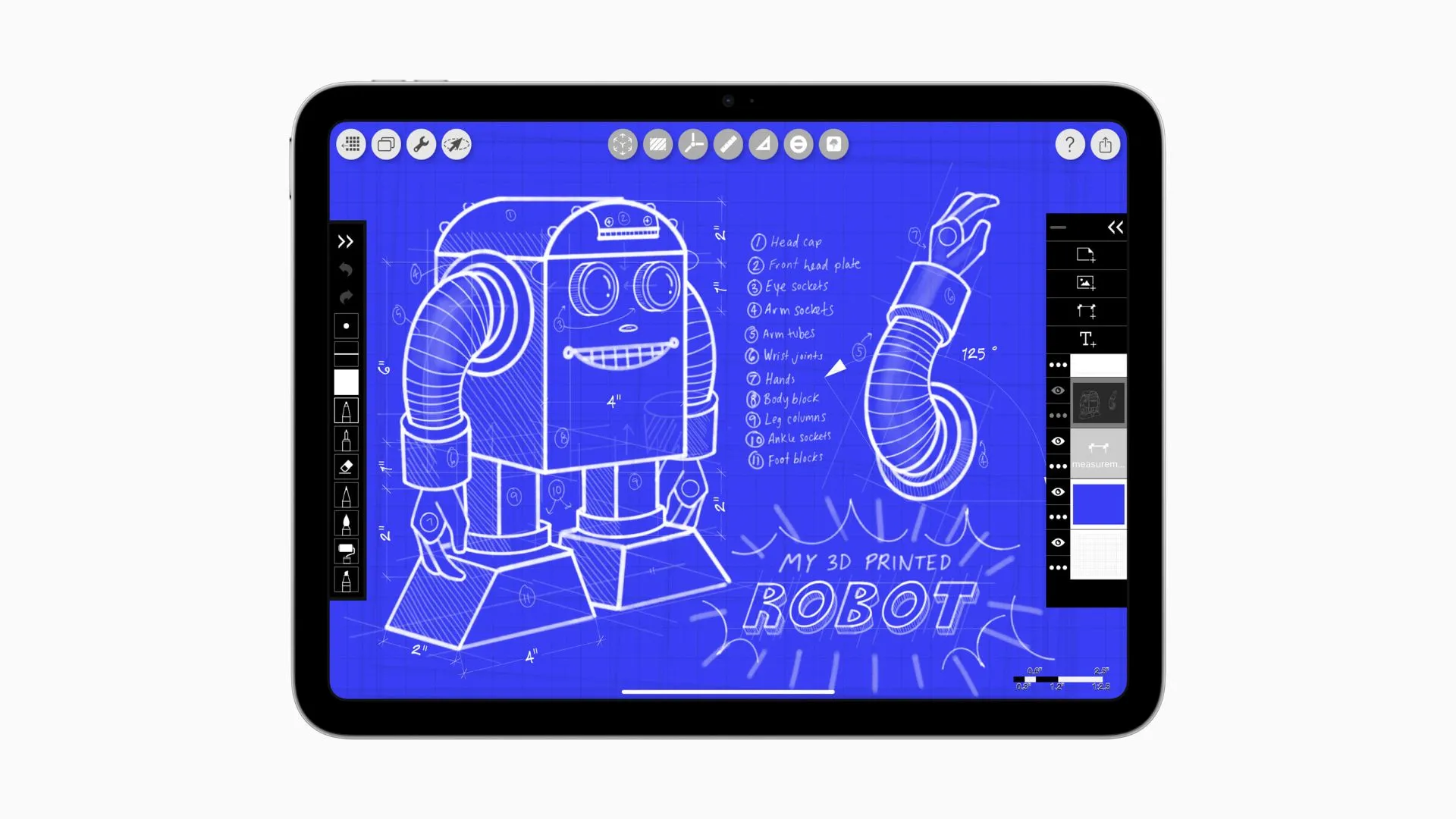 Hình ảnh iPad 11 thế hệ mới màu bạc, thể hiện thiết kế hiện đại và tinh tế của máy tính bảng Apple.
