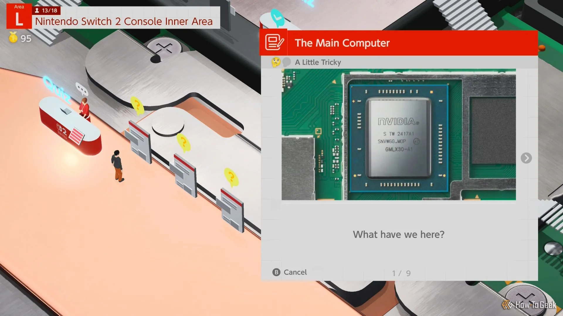 Hình ảnh minh họa bộ xử lý NVIDIA Tegra SoC của Nintendo Switch 2 và hệ thống tản nhiệt được đề cập trong Welcome Tour.