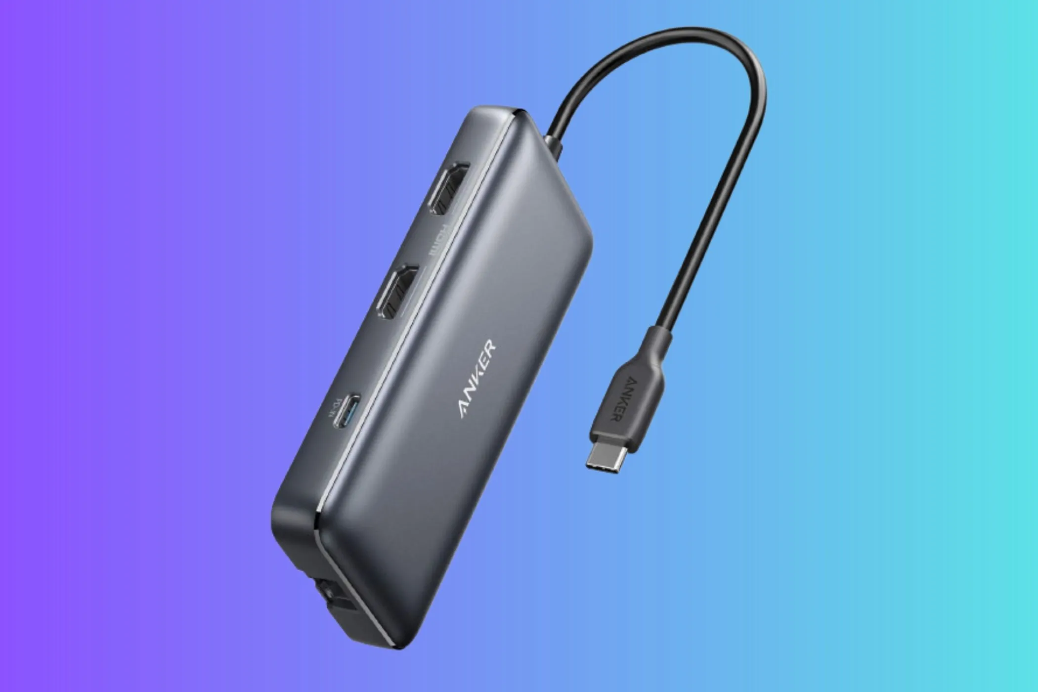Hub USB-C Anker A8380 8-in-1 với các cổng kết nối