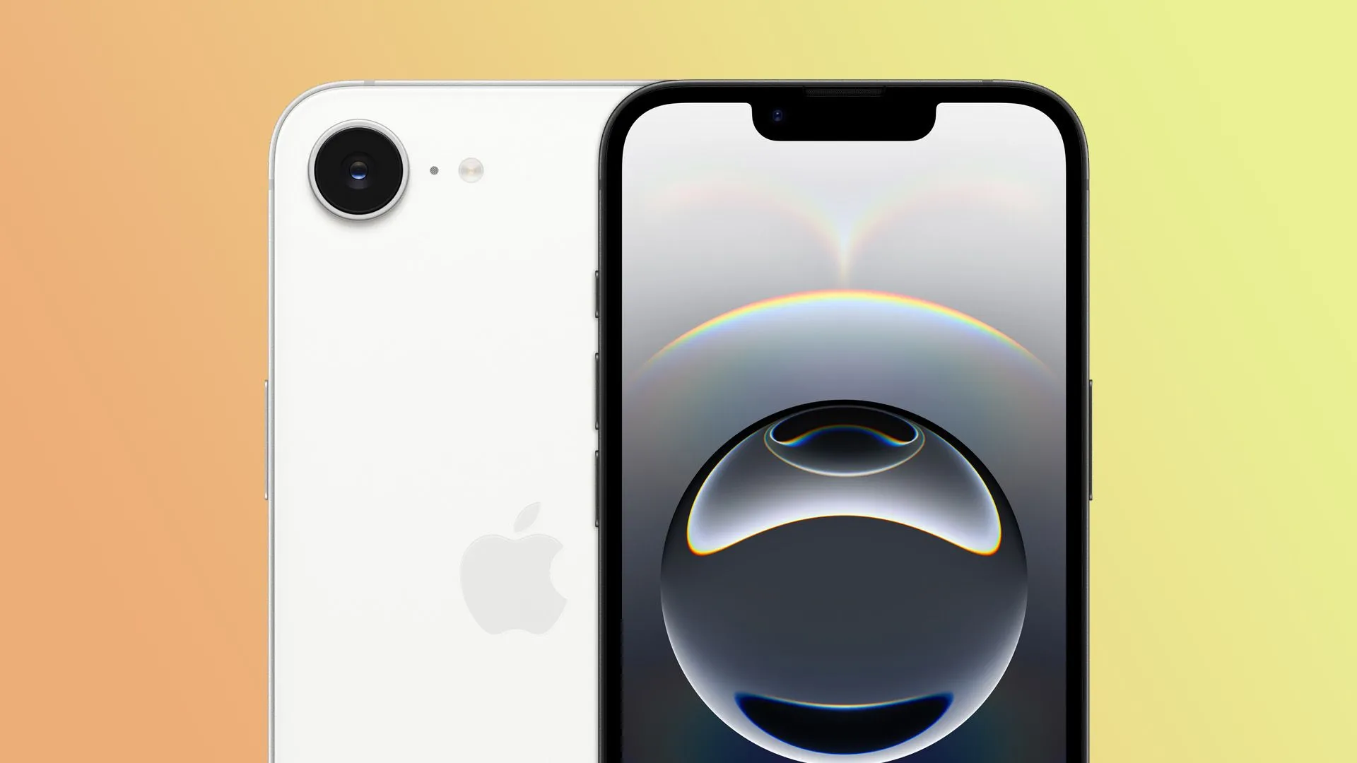iPhone 16e với thiết kế tràn viền mặt trước và mặt lưng tối giản
