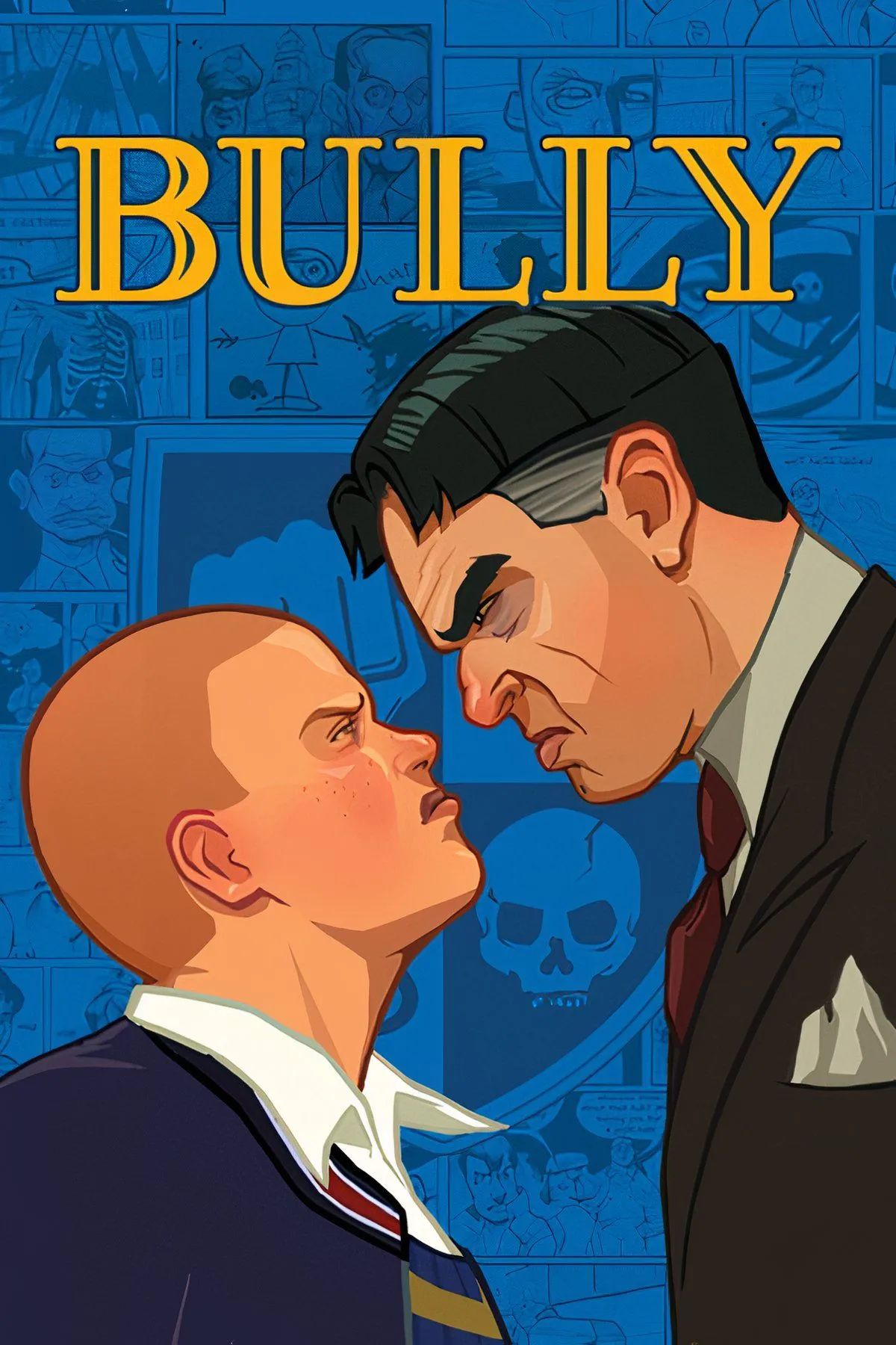 Jimmy Hopkins, nhân vật chính của Bully: Scholarship Edition, đang đứng trước học viện Bullworth