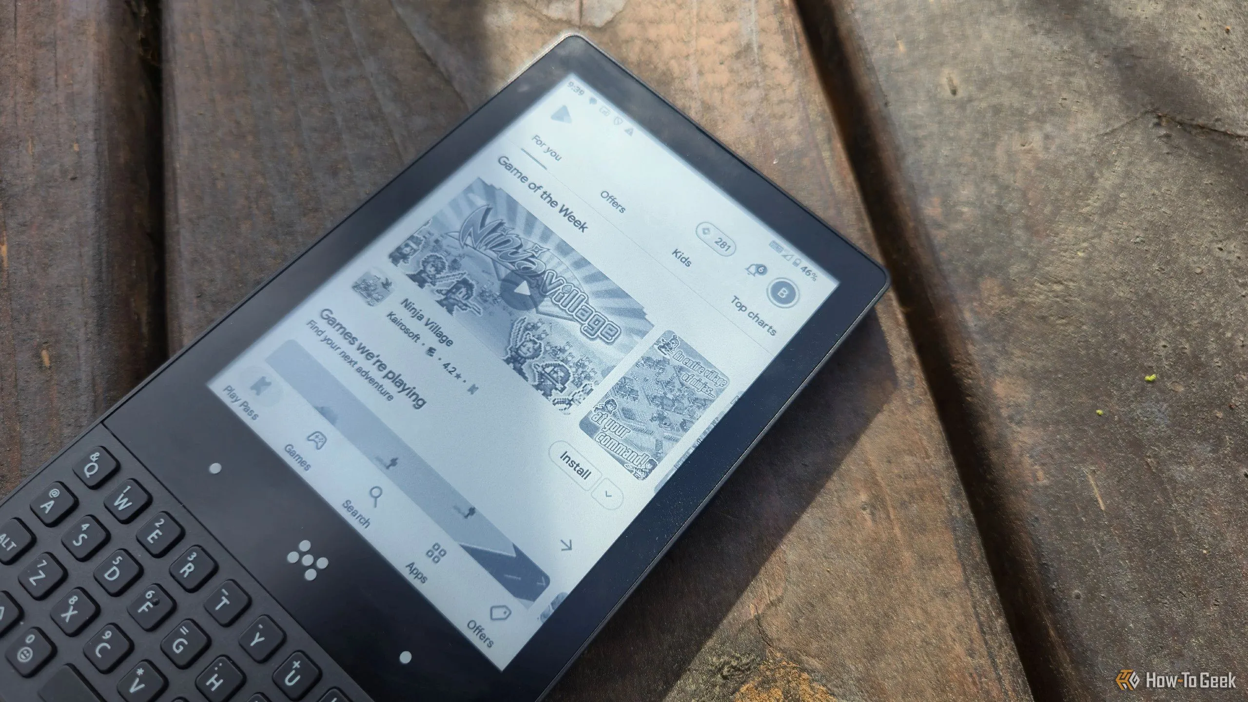 Kho ứng dụng Google Play Store trên Minimal Phone, chạy hệ điều hành Android 14.
