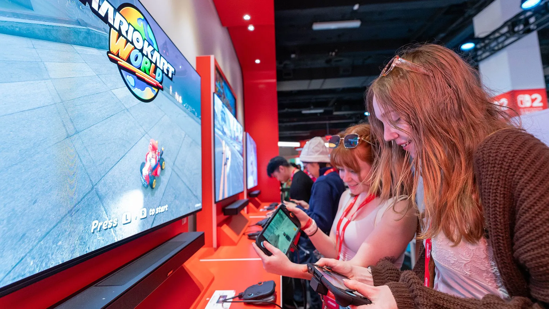 Khu vực Mario Kart World tại sự kiện trải nghiệm Nintendo Switch 2 ở NYC