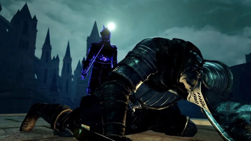 Kiến trúc gothic hùng vĩ của Anor Londo trong Dark Souls, lấy cảm hứng từ Nhà thờ Lớn Milan.