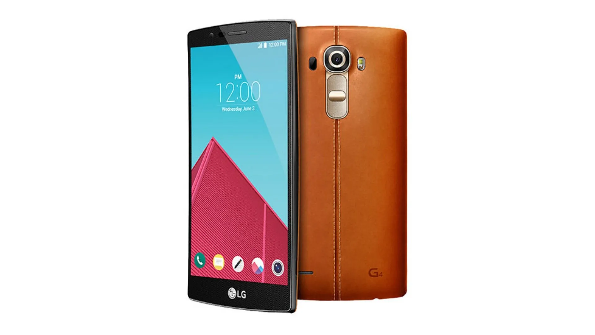 LG G4 với mặt lưng bằng da thật và màn hình cong nhẹ, thể hiện sự phá cách trong thiết kế smartphone