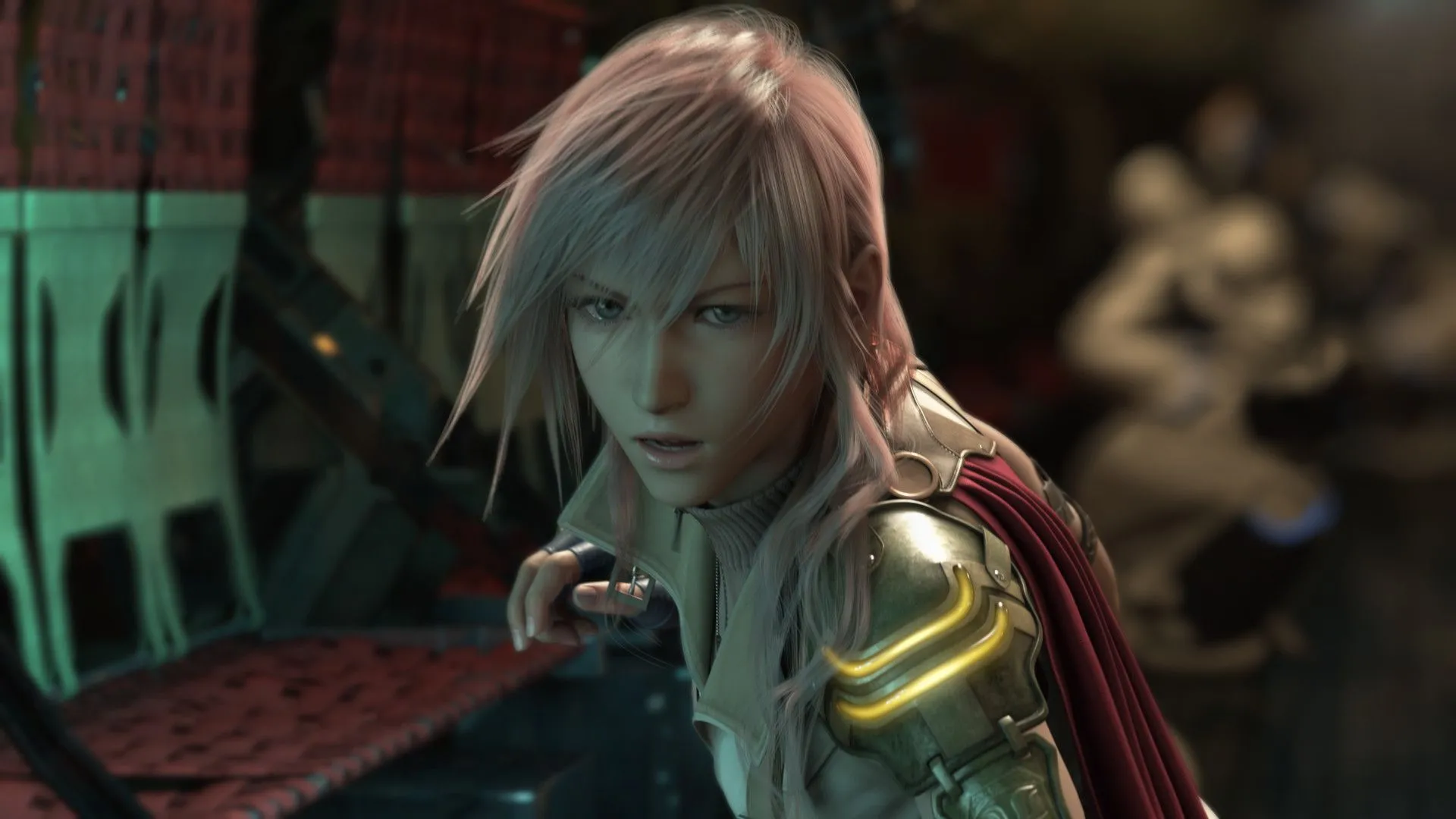 Lightning trong Final Fantasy XIII với tạo dáng chiến đấu, biểu tượng của dòng game JRPG gây tranh cãi nhưng giàu đổi mới
