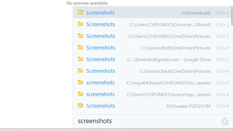 Listary tích hợp thanh tìm kiếm ngay trong cửa sổ File Explorer