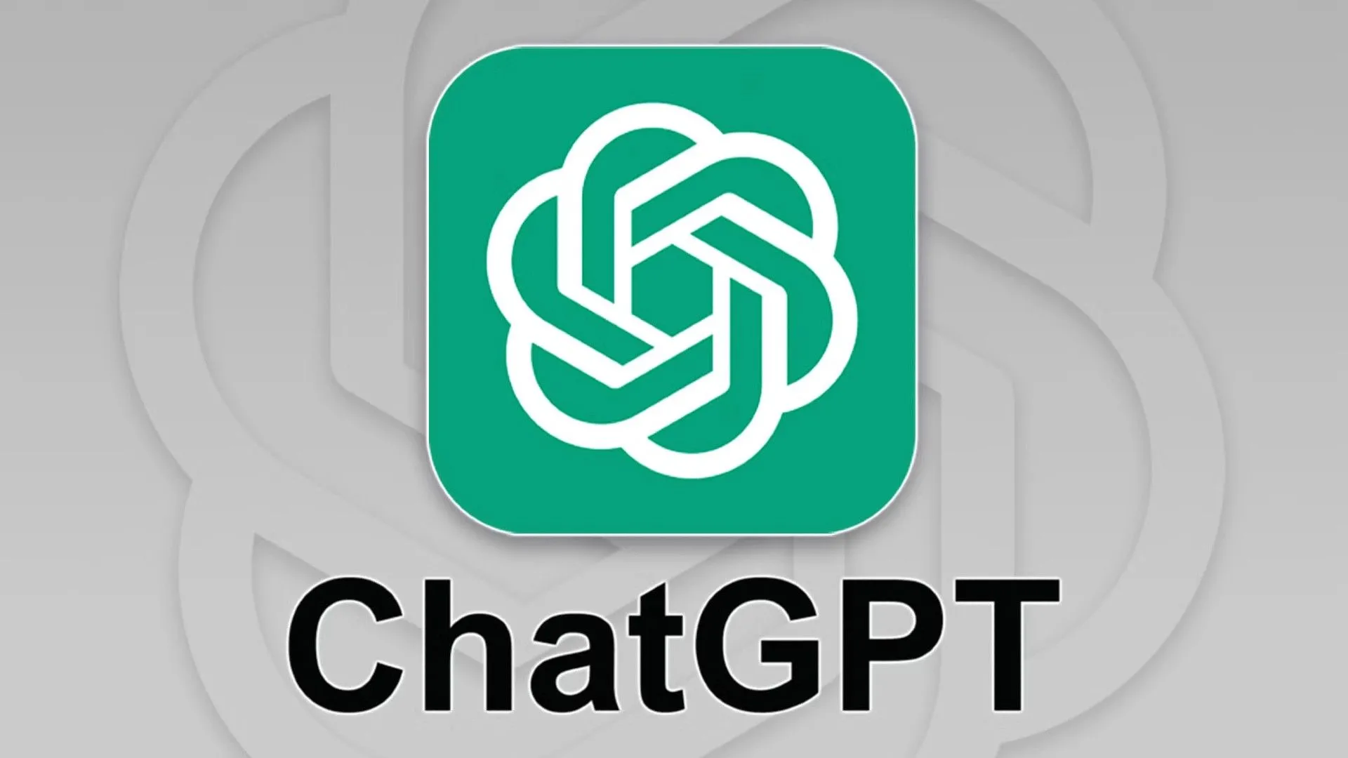 Logo ChatGPT trên nền xám, biểu tượng cho các mô hình ngôn ngữ lớn mạnh mẽ hơn AI Overviews của Google
