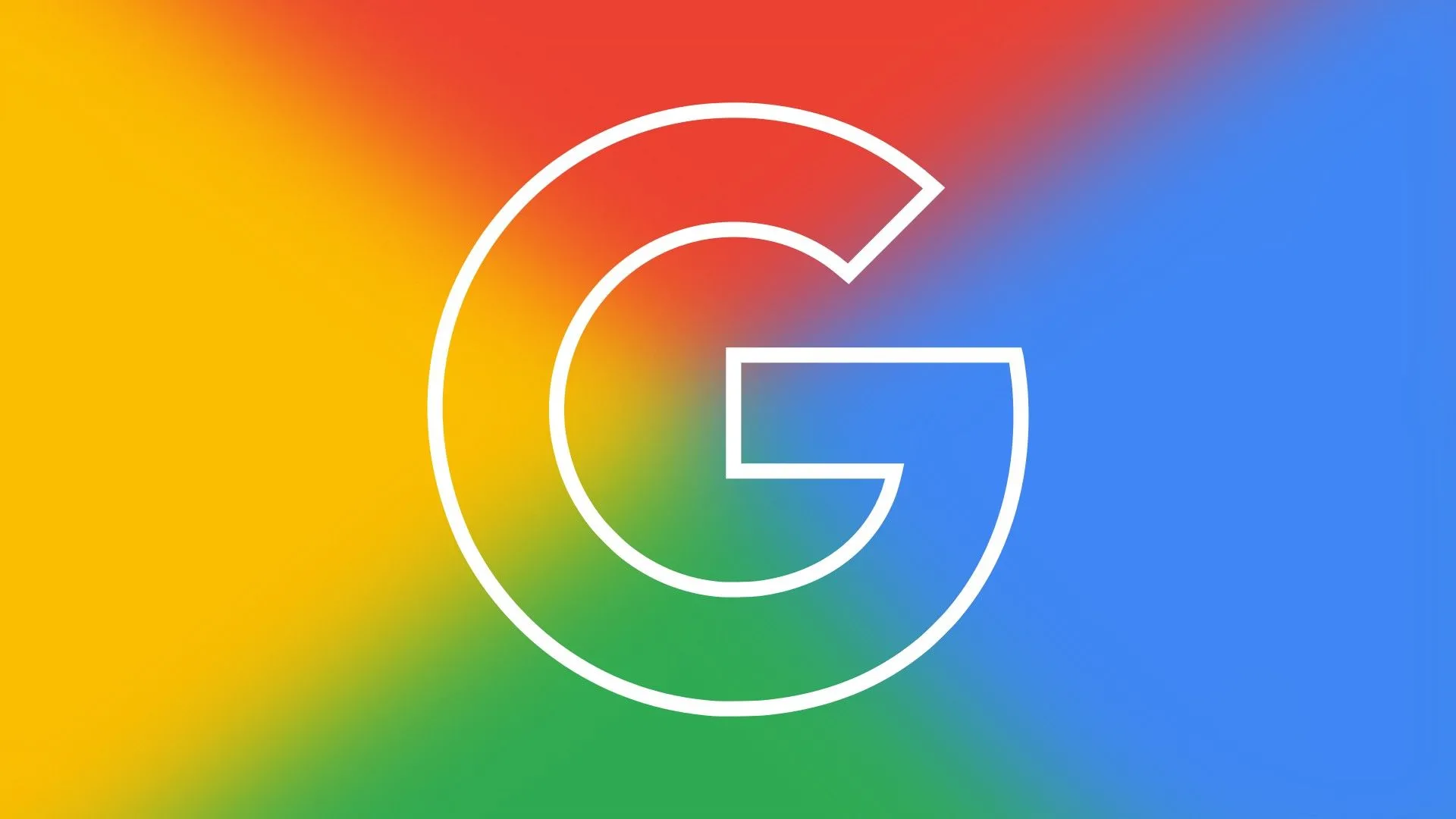 Logo Google mới trên màn hình, tượng trưng cho những thay đổi trong công cụ tìm kiếm