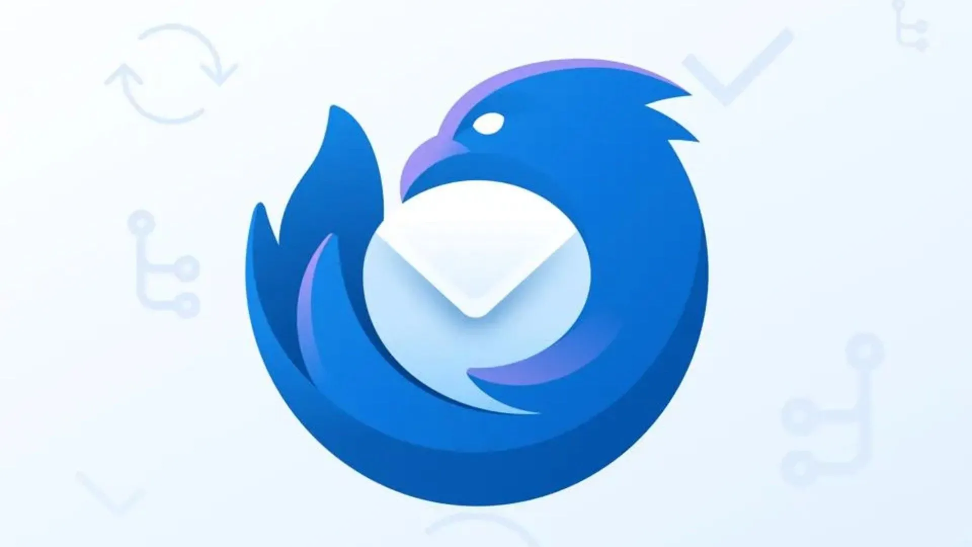 Logo ứng dụng Thunderbird Mail trên nền trắng, biểu tượng quen thuộc của email client mã nguồn mở