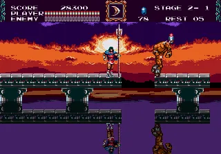 Lối chơi Castlevania Bloodlines, tiền thân của thuật ngữ 'vania' trong game.