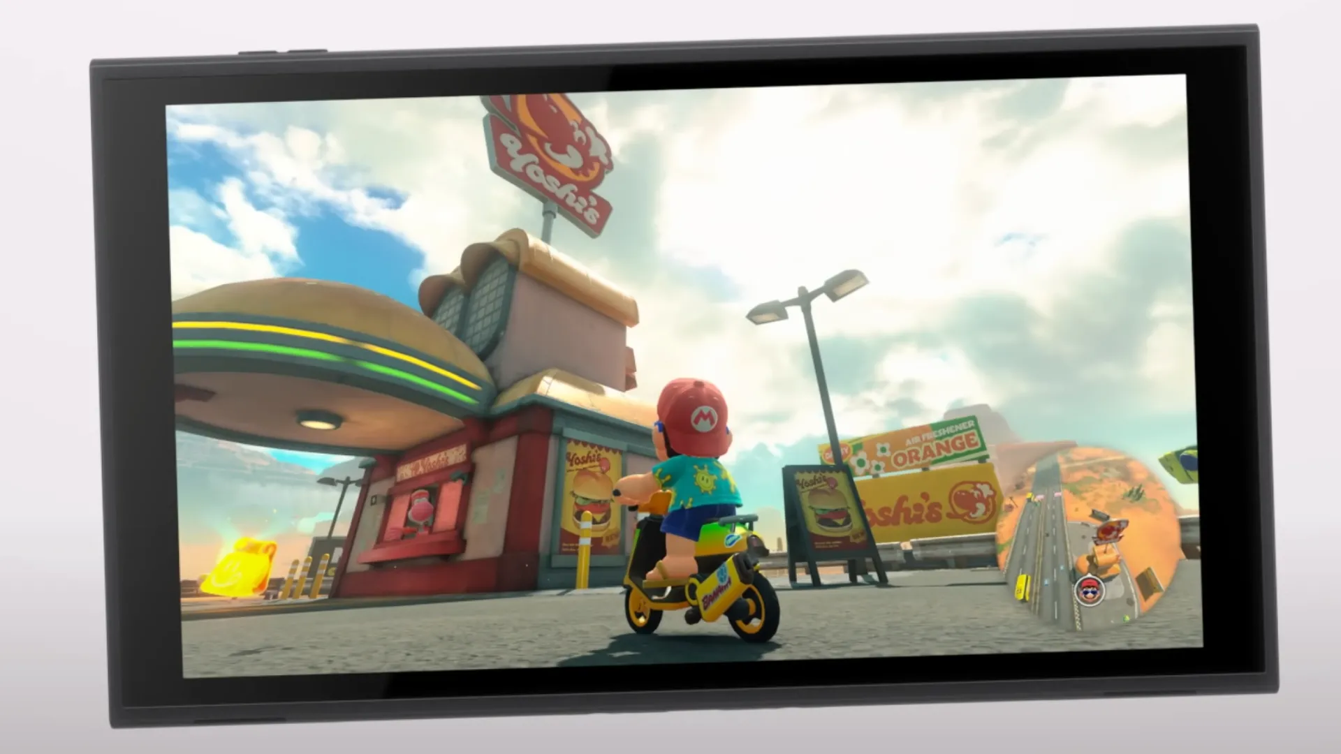 Màn hình LCD của Nintendo Switch 2 hiển thị hình ảnh game Mario, làm nổi bật chất lượng hiển thị.