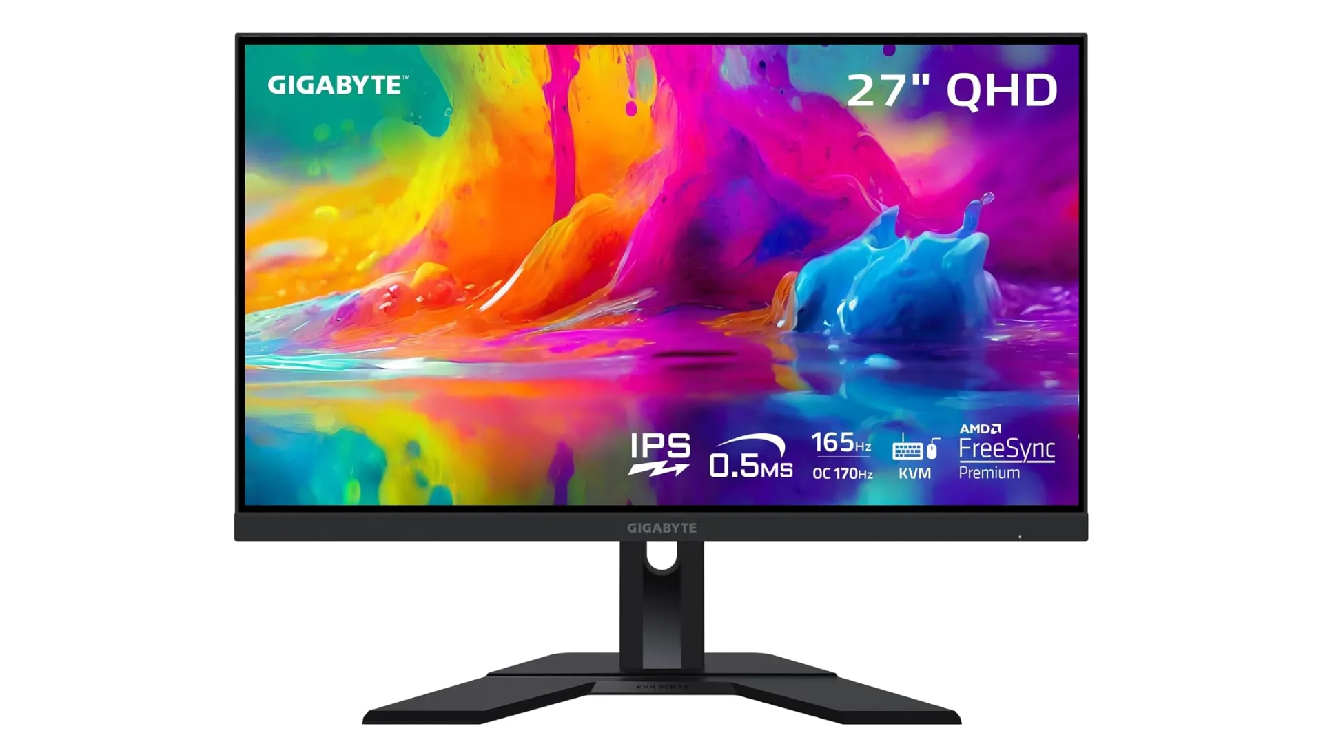 Màn hình rời Gigabyte M27Q 27 inch kết nối với MacBook, nâng cao không gian làm việc và trải nghiệm hiển thị.