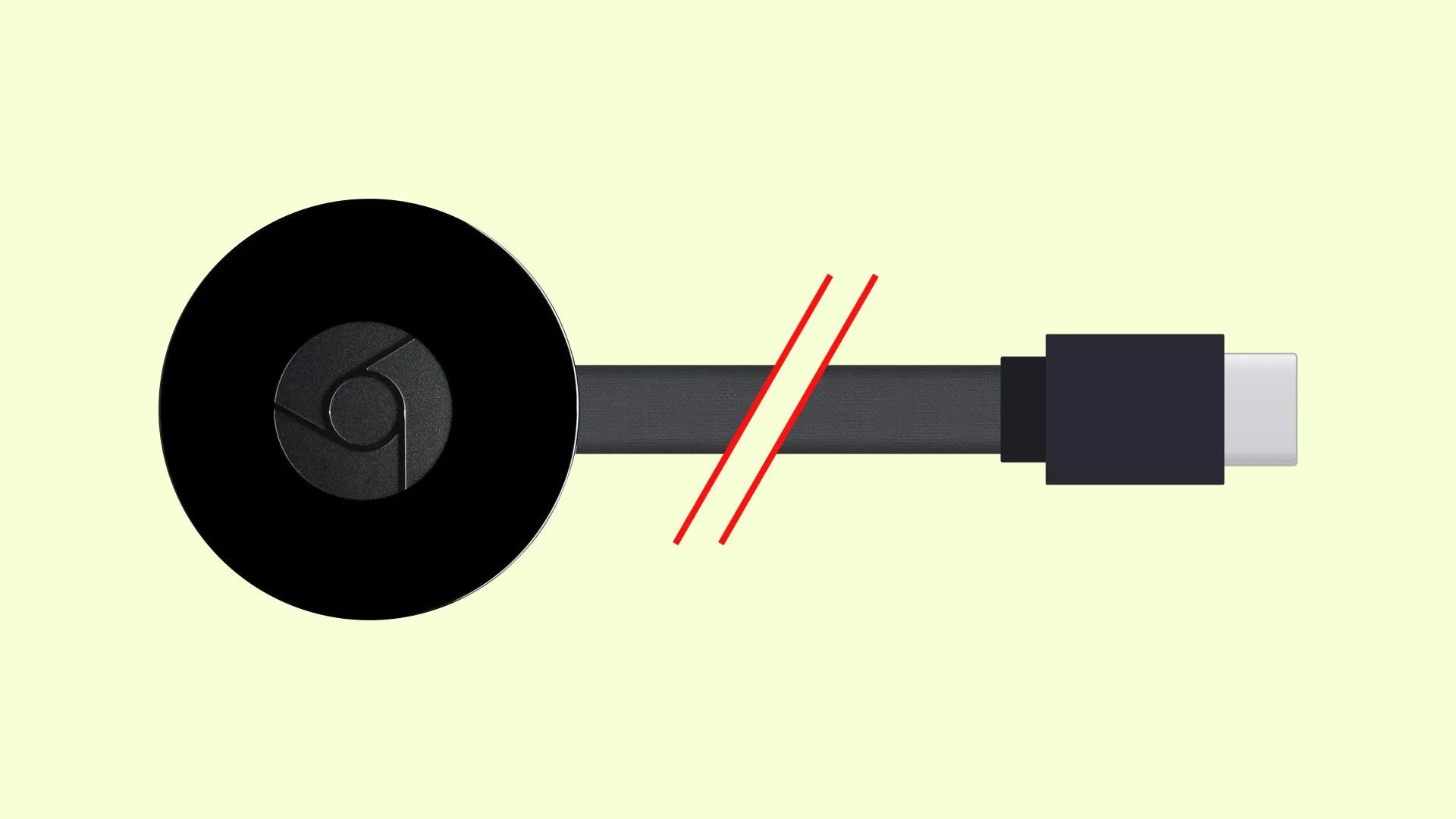 Màn hình tivi hiển thị thông báo lỗi trên Chromecast, cho thấy sự cố kỹ thuật.