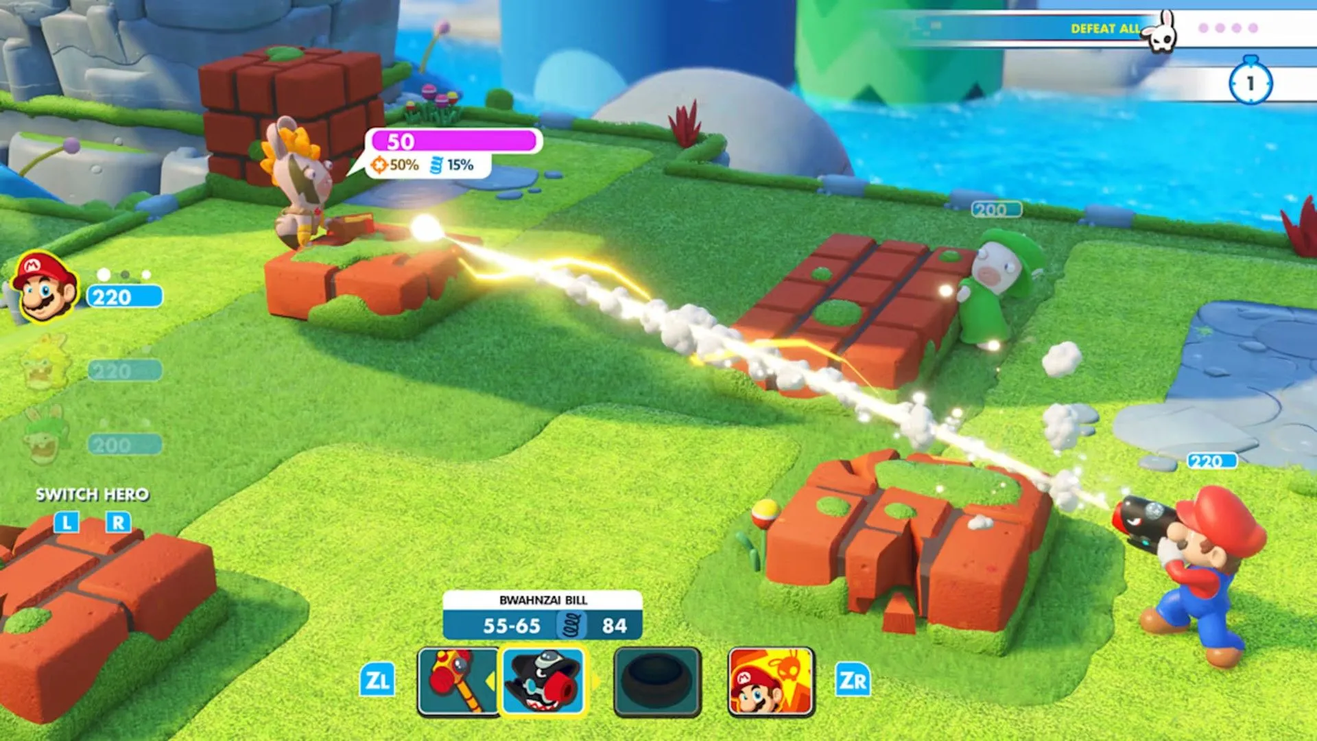 Mario bắn Rabbids trong Kingdom Battle