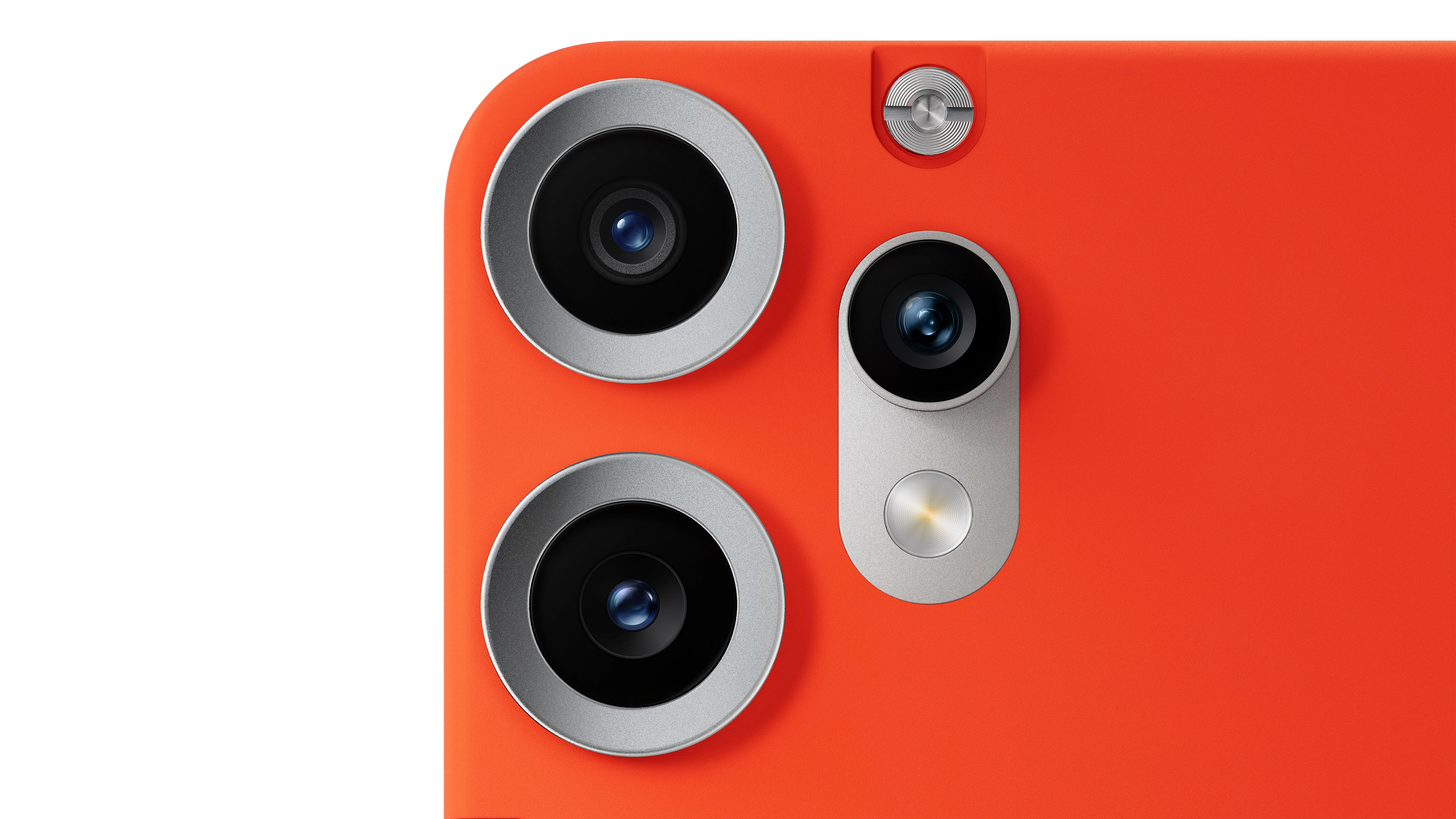 Mặt lưng màu cam nổi bật và hệ thống camera mô-đun của CMF Phone Pro 2