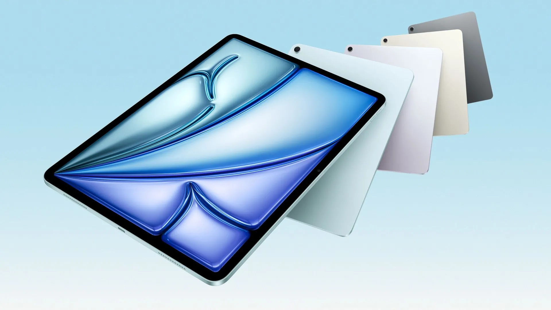 Máy tính bảng Apple iPad Air màu xanh dương với chip M3