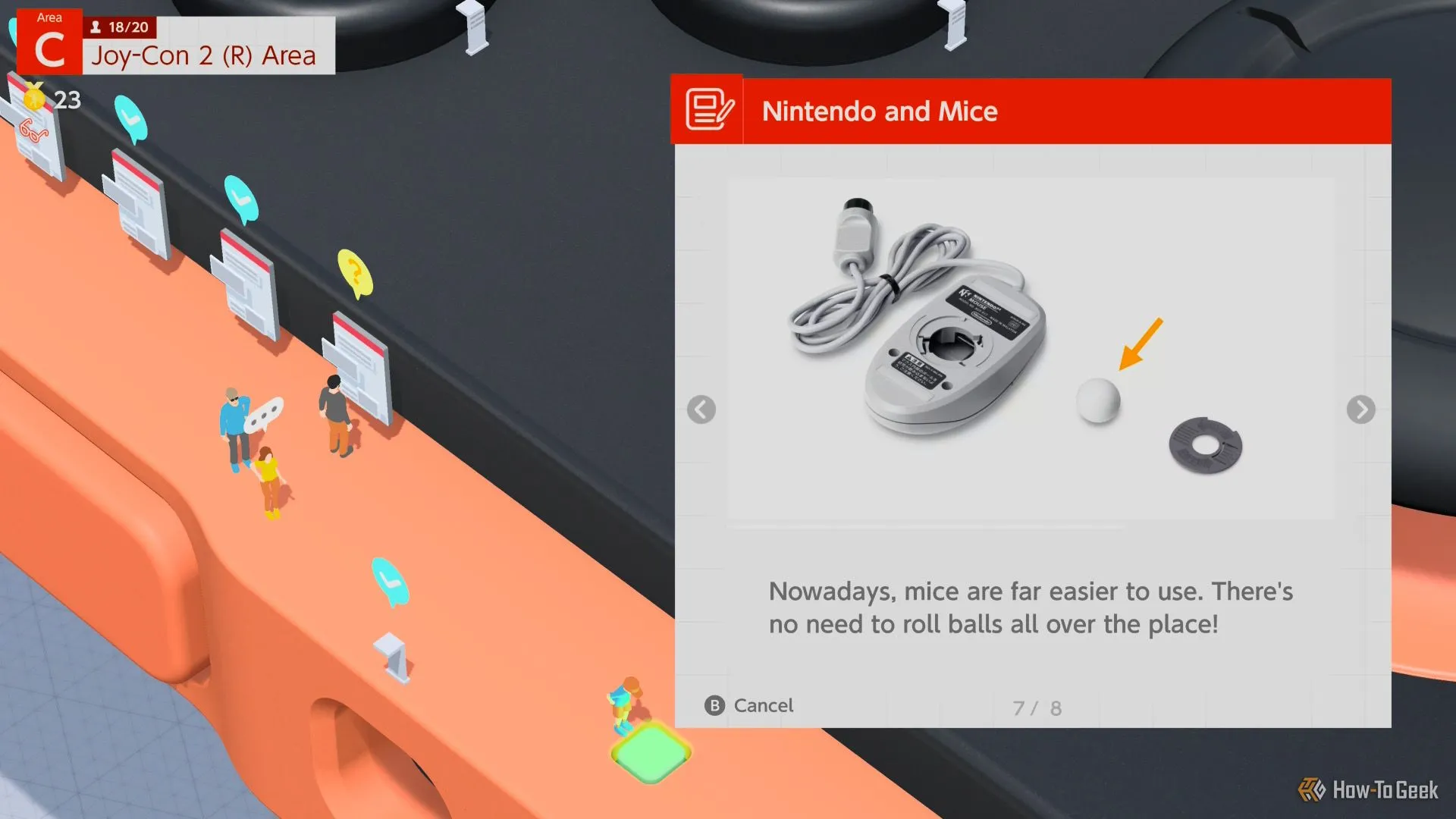 Minh họa một trong những chi tiết thú vị về thiết kế và chức năng trong Nintendo Switch 2 Welcome Tour.