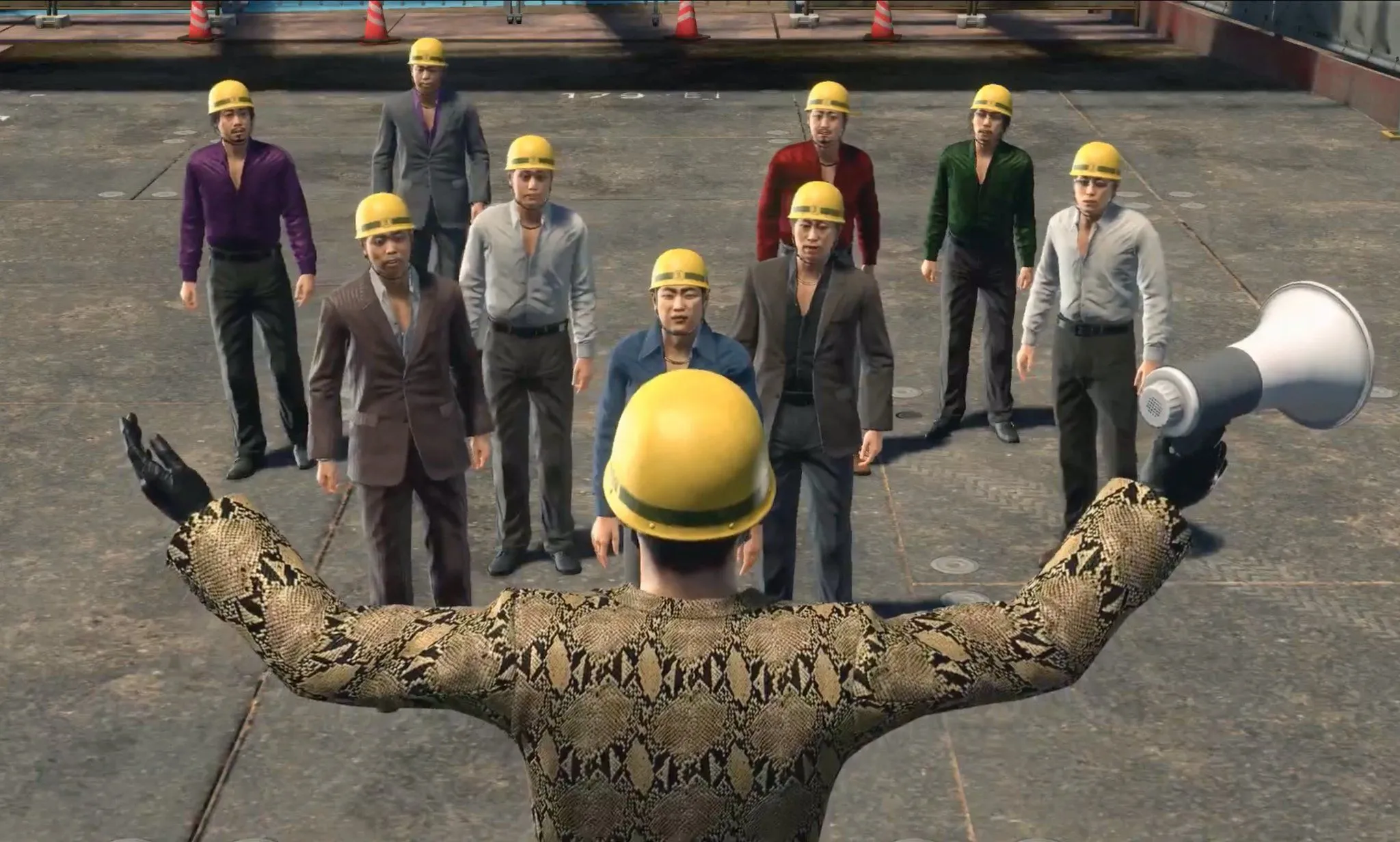Minigame Majima Construction trong Yakuza Kiwami 2 với trận chiến chiến thuật