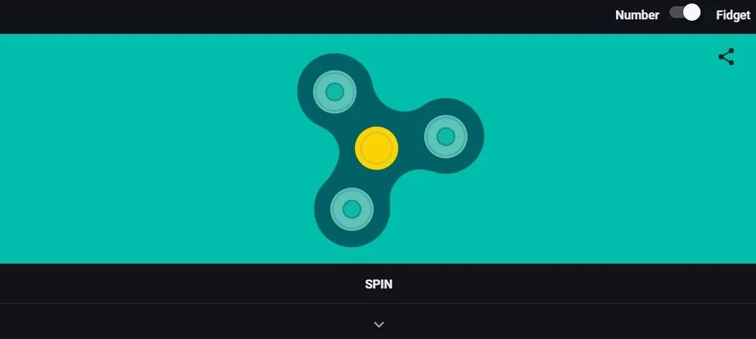 Mô phỏng Fidget Spinner có thể quay trên Google Search.