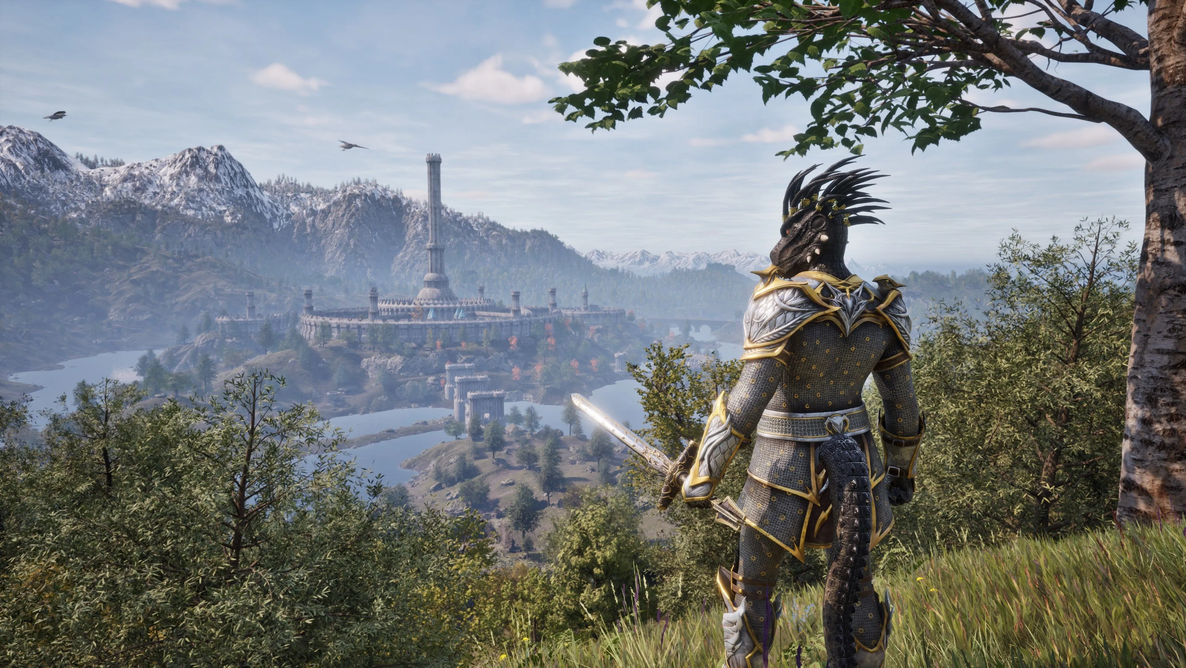 Một cảnh quay cận cảnh nhân vật trong The Elder Scrolls IV: Oblivion Remastered, phô diễn chi tiết đồ họa.