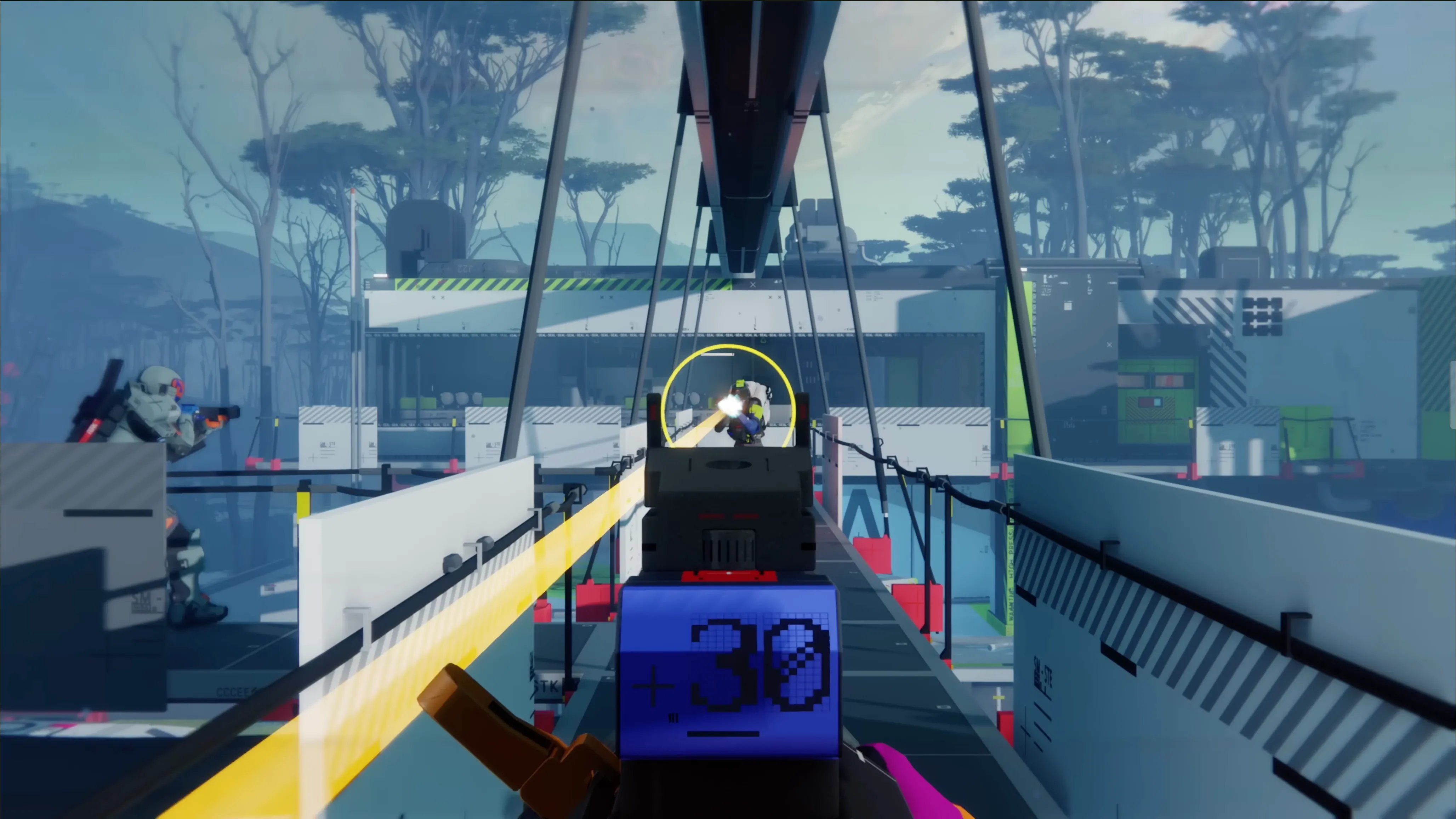 Một phân cảnh hành động trong game Marathon mới của Bungie, minh họa lối chơi bắn súng khai thác (extraction shooter) với các yếu tố anh hùng.