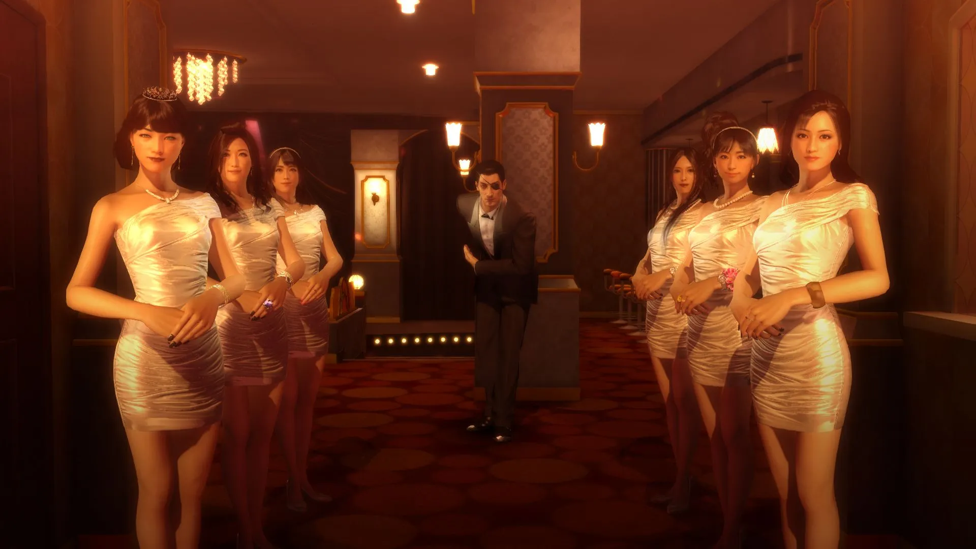 Quản lý câu lạc bộ Hostess trong Yakuza 0 của Majima Goro