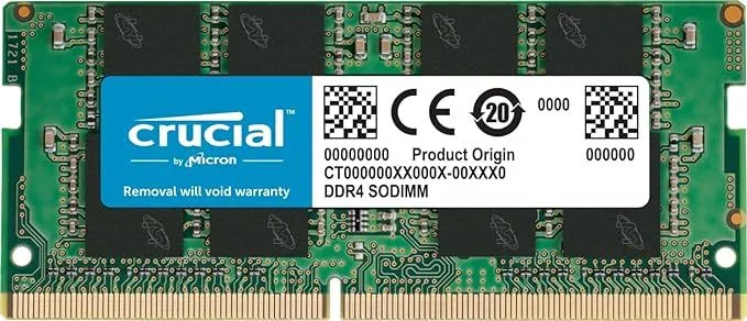 RAM Crucial 16GB DDR4, 3200MHz CL22