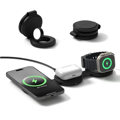 Satechi OntheGo 3-in-1 mở rộng sẵn sàng sạc iPhone, Apple Watch, AirPods