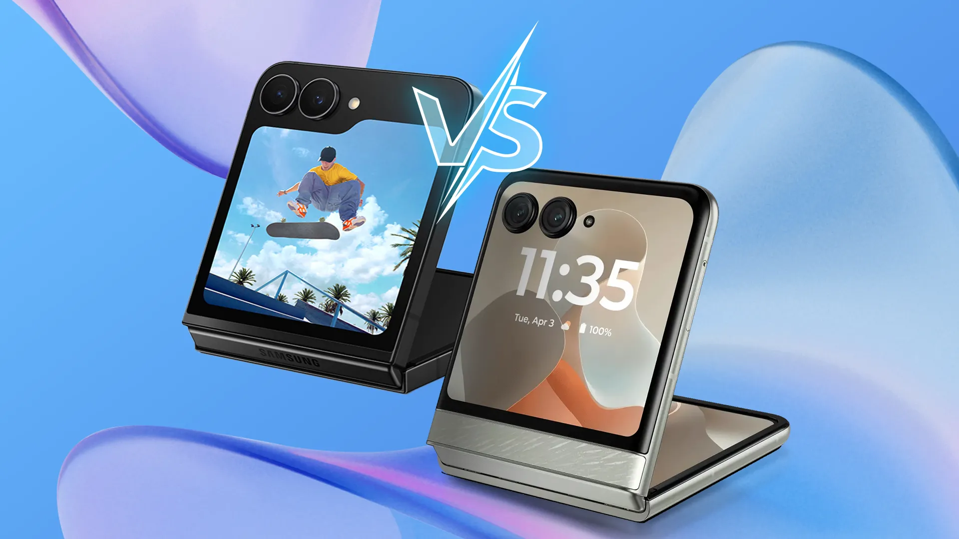 So sánh cạnh nhau giữa Samsung Galaxy Z Flip 7 FE và Motorola Razr