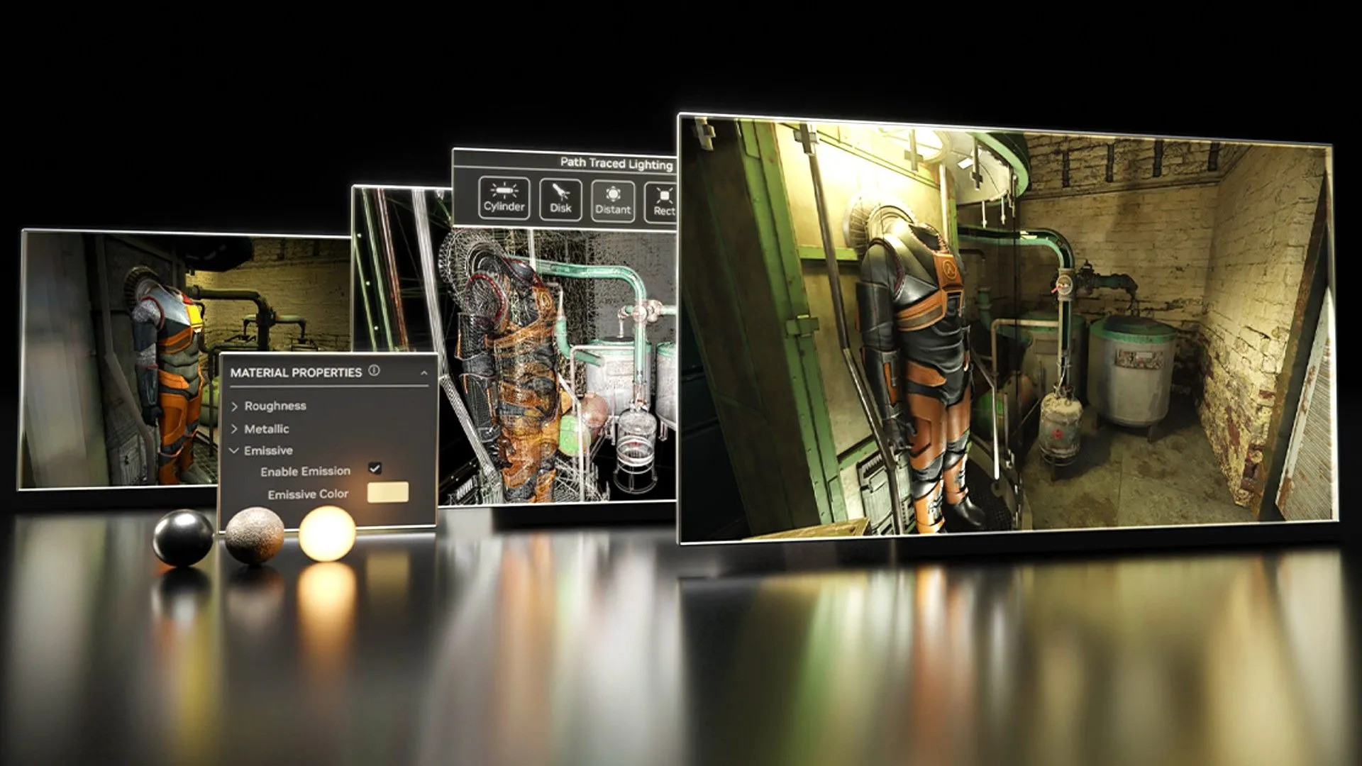 So sánh đồ họa giáp trụ trước và sau khi áp dụng NVIDIA RTX Remix với công nghệ ray tracing