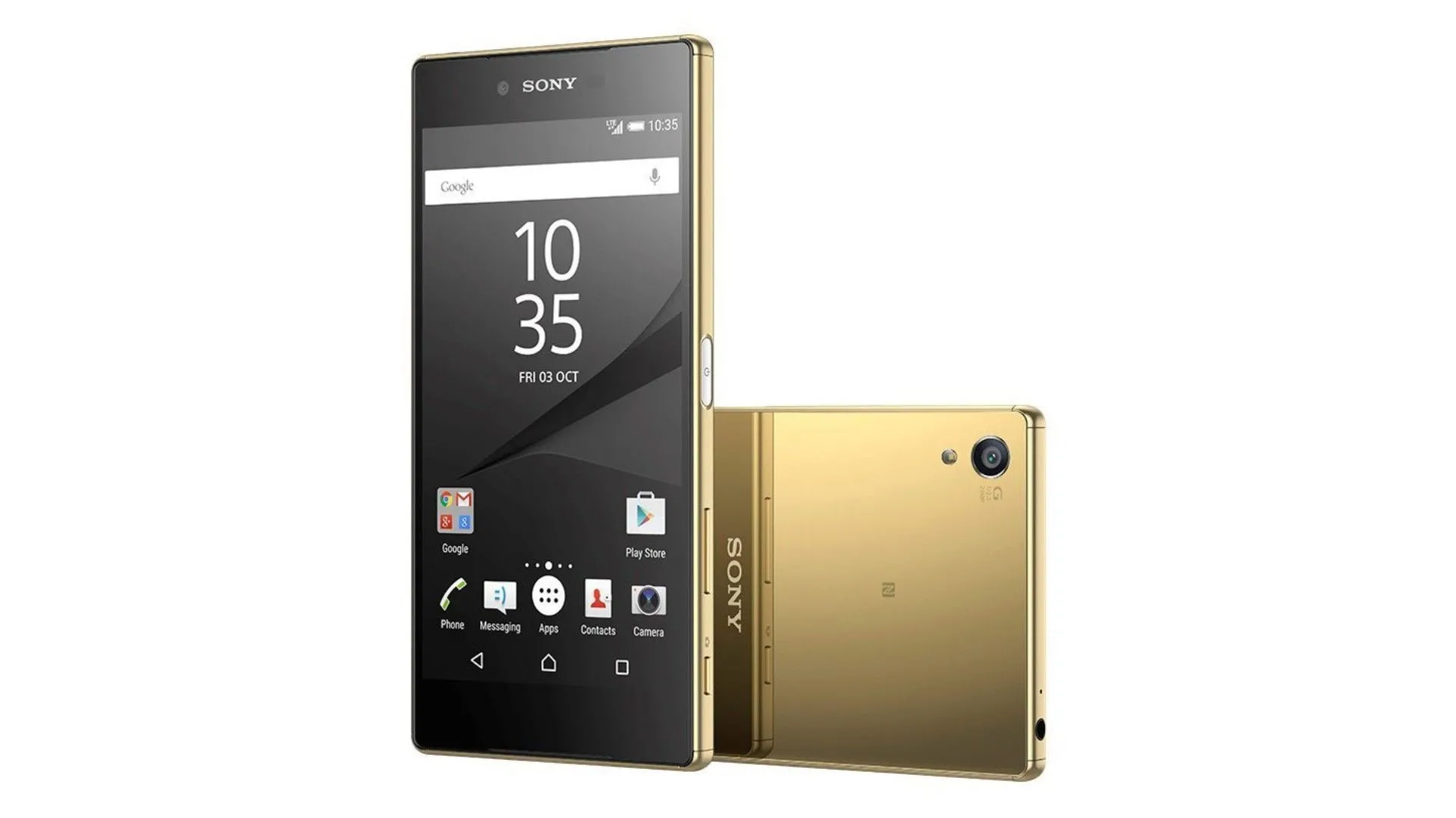 Sony Xperia Z5 phiên bản màu vàng sang trọng với thiết kế cạnh phẳng, mặt lưng mịn màng
