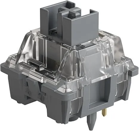 Switch Akko V3 Silver Pro, một lựa chọn switch cơ tuyến tính với điểm kích hoạt thấp, lý tưởng cho game thủ.