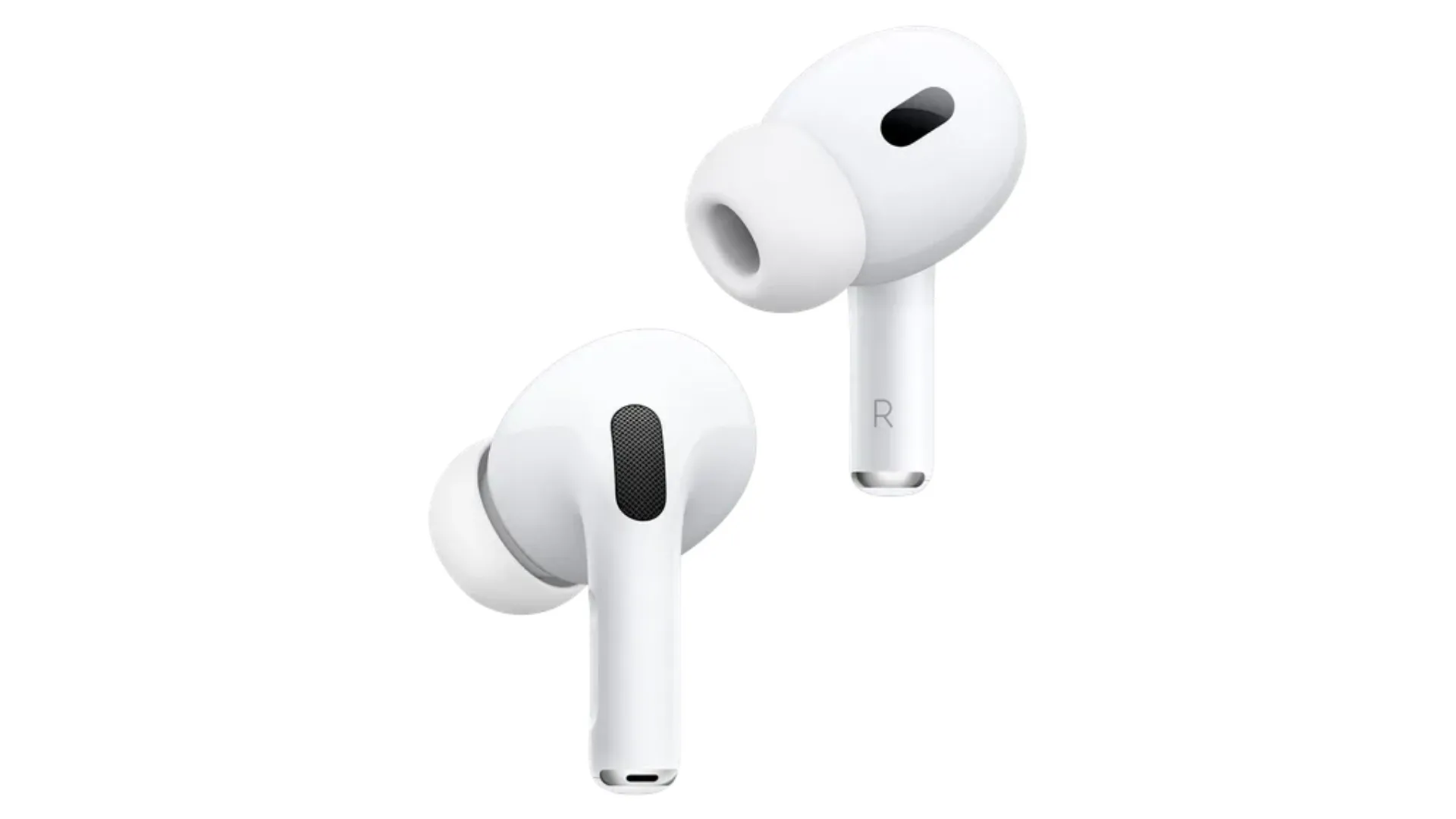 Tai nghe AirPods Pro 2 trắng trên nền trắng