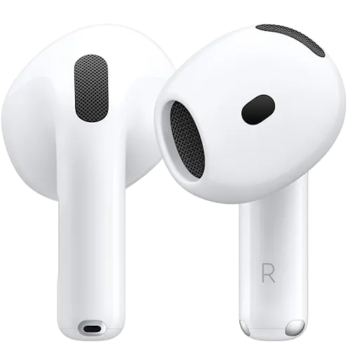 Tai nghe Apple AirPods 4 màu trắng với hộp sạc USB-C