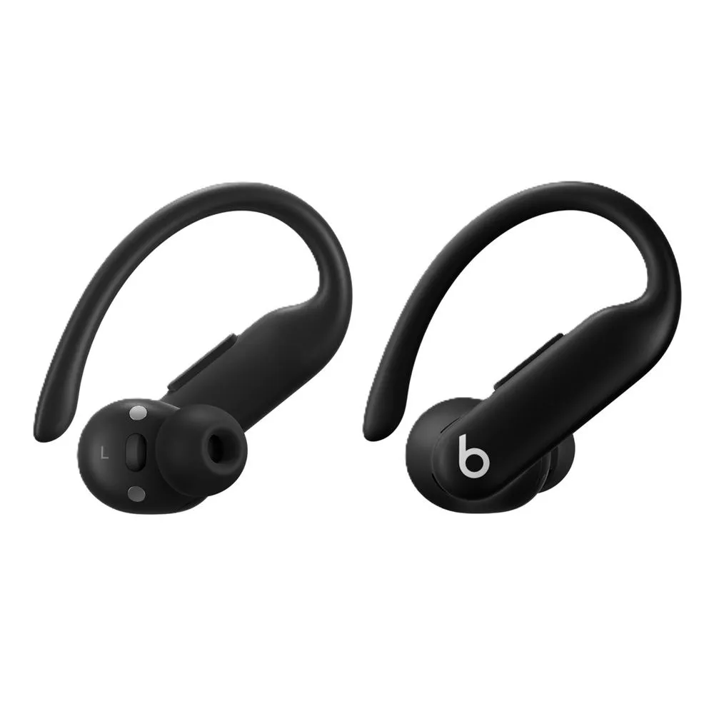 Tai nghe không dây Beats PowerBeats Pro 2 màu đen với móc và hộp sạc đi kèm