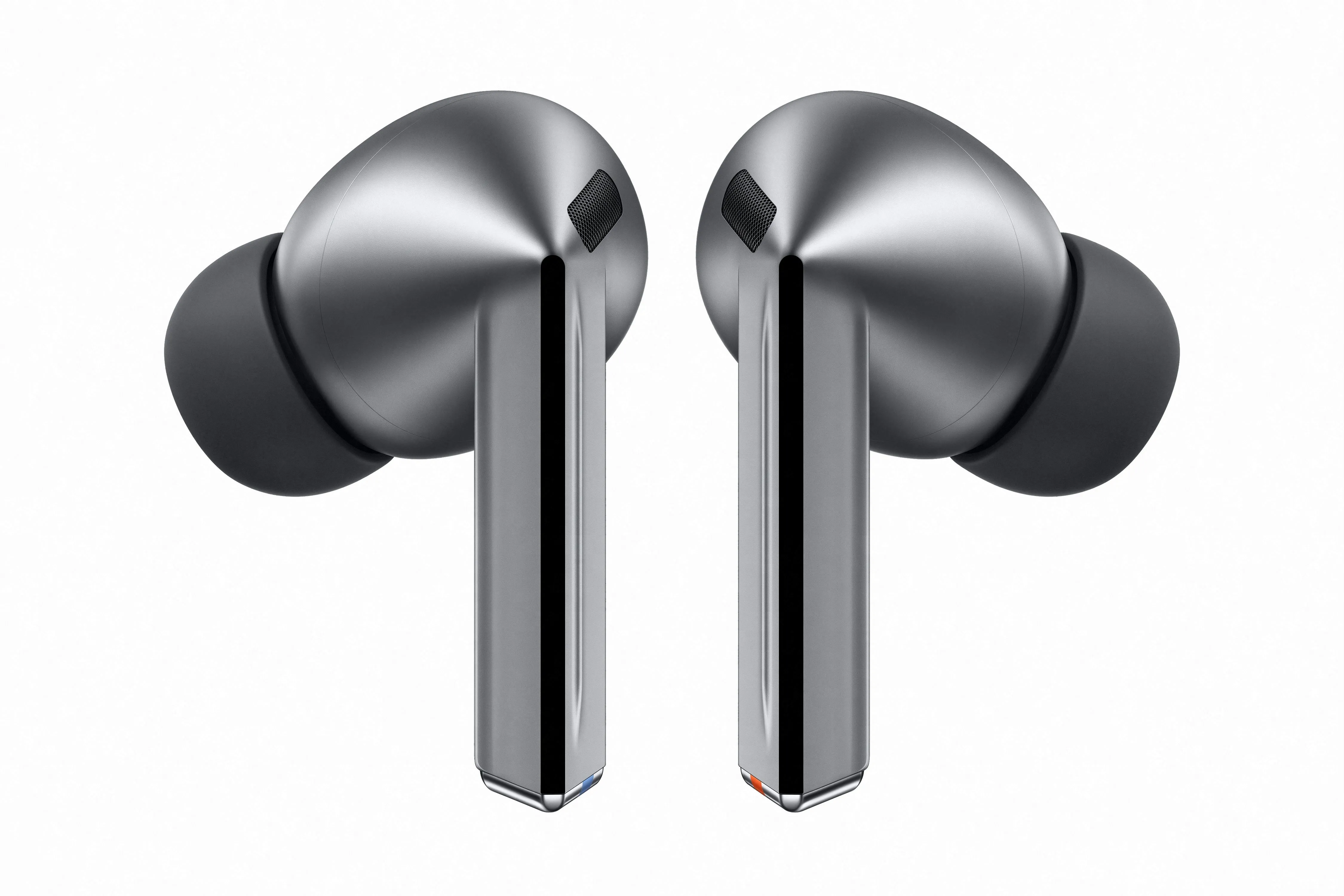 Tai nghe không dây Samsung Galaxy Buds 3 Pro màu đen, hiển thị thiết kế công thái học và driver kép tiên tiến