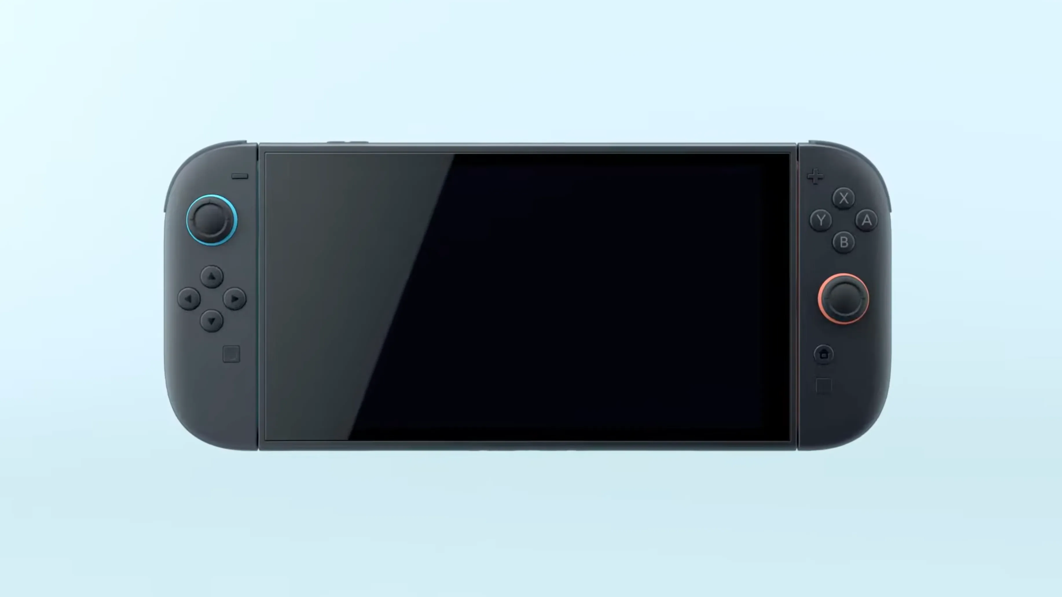 Tay cầm Joy-Con gắn vào máy chơi game Nintendo Switch 2 mới, nhìn từ phía trên.