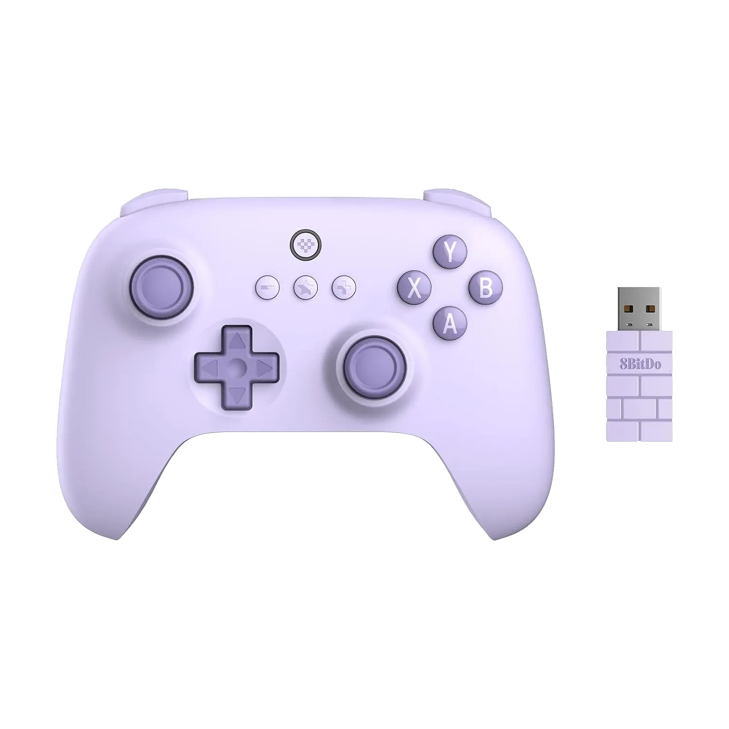Tay cầm không dây 8Bitdo Ultimate 2C màu xanh lá với các nút điều khiển và joystick Hall Effect