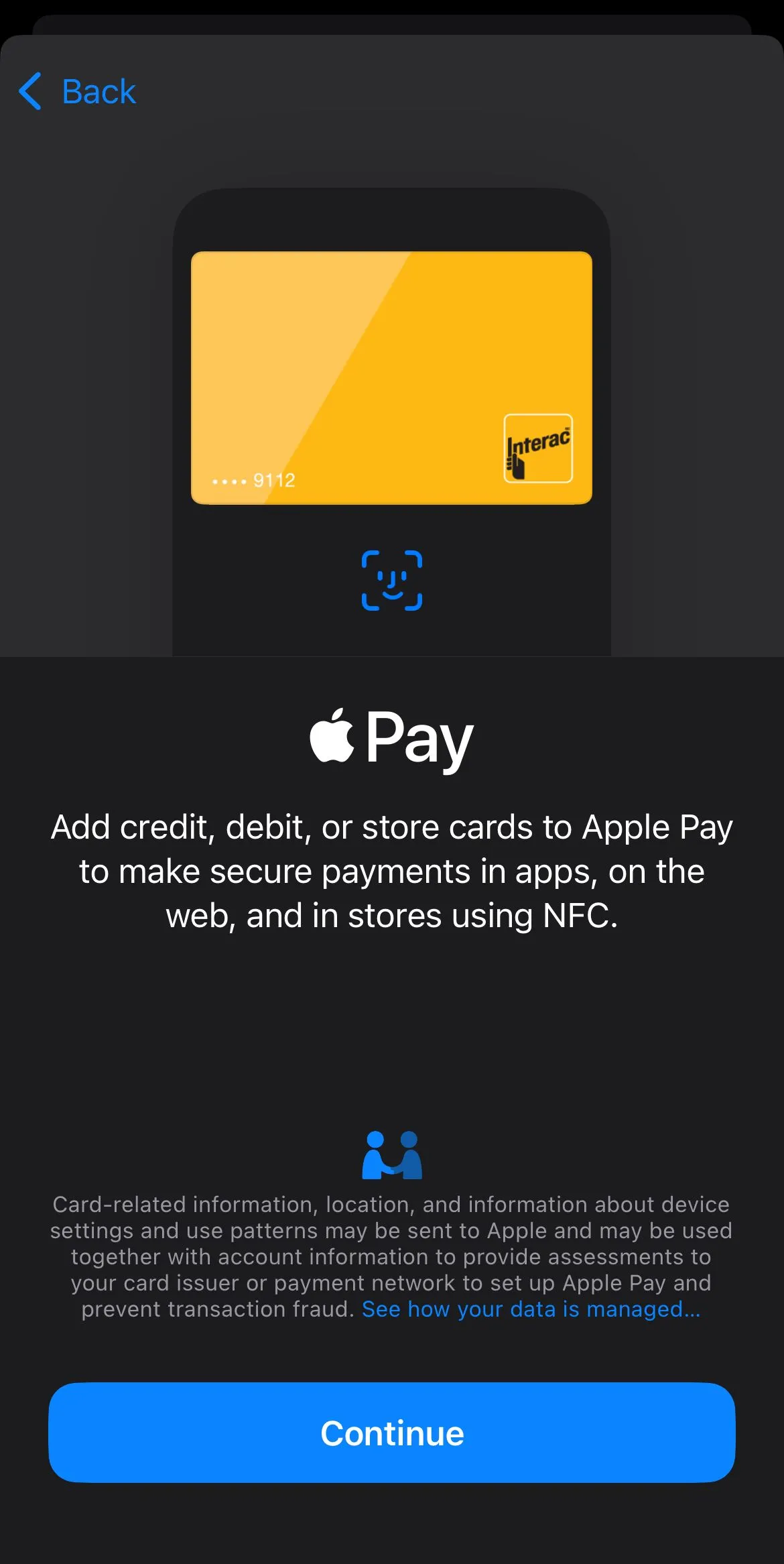 Thêm thẻ tín dụng, ghi nợ hoặc thẻ mua sắm vào Apple Wallet