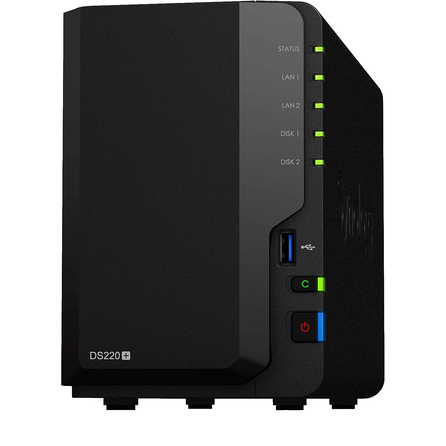 Thiết bị NAS Synology DiskStation DS220+ 2 khay, giải pháp lưu trữ mạng phổ biến cho người dùng gia đình