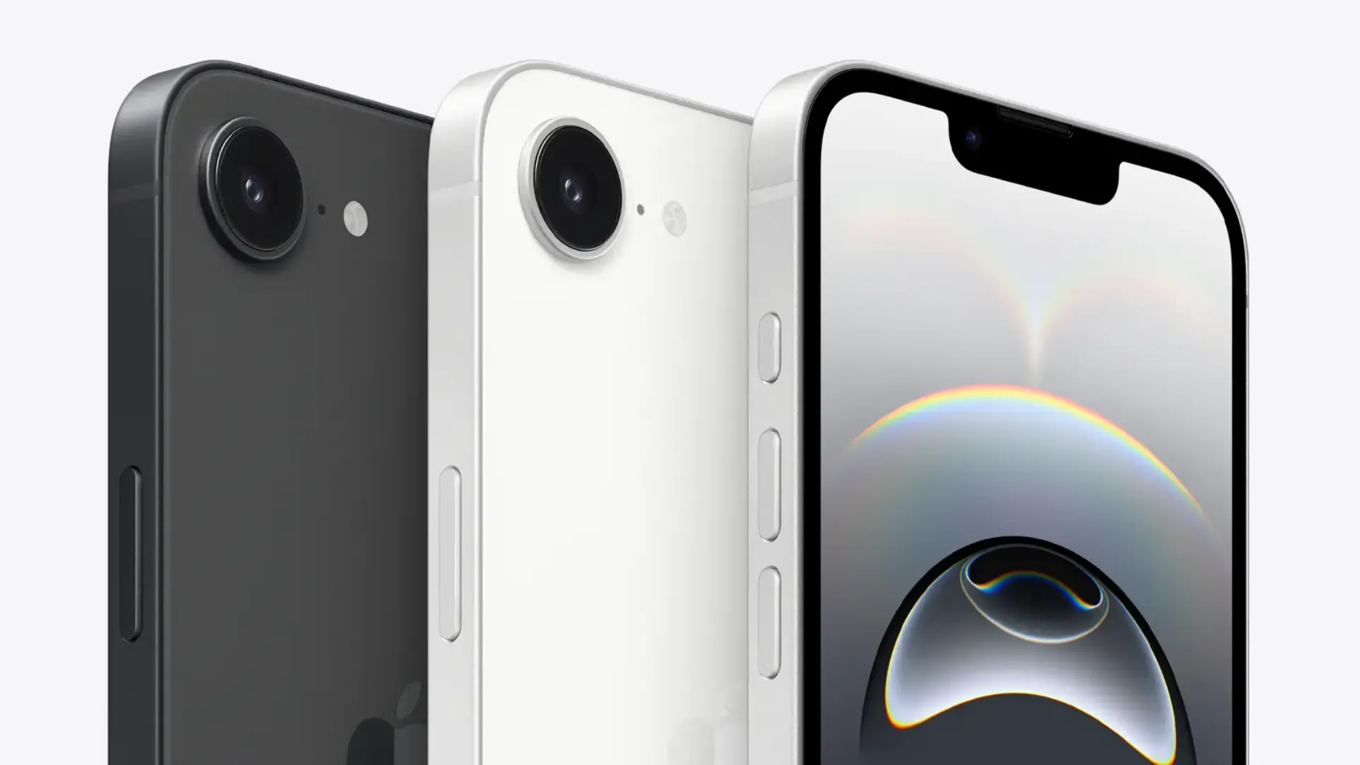 Thiết kế iPhone 16e với notch và camera đơn phía sau